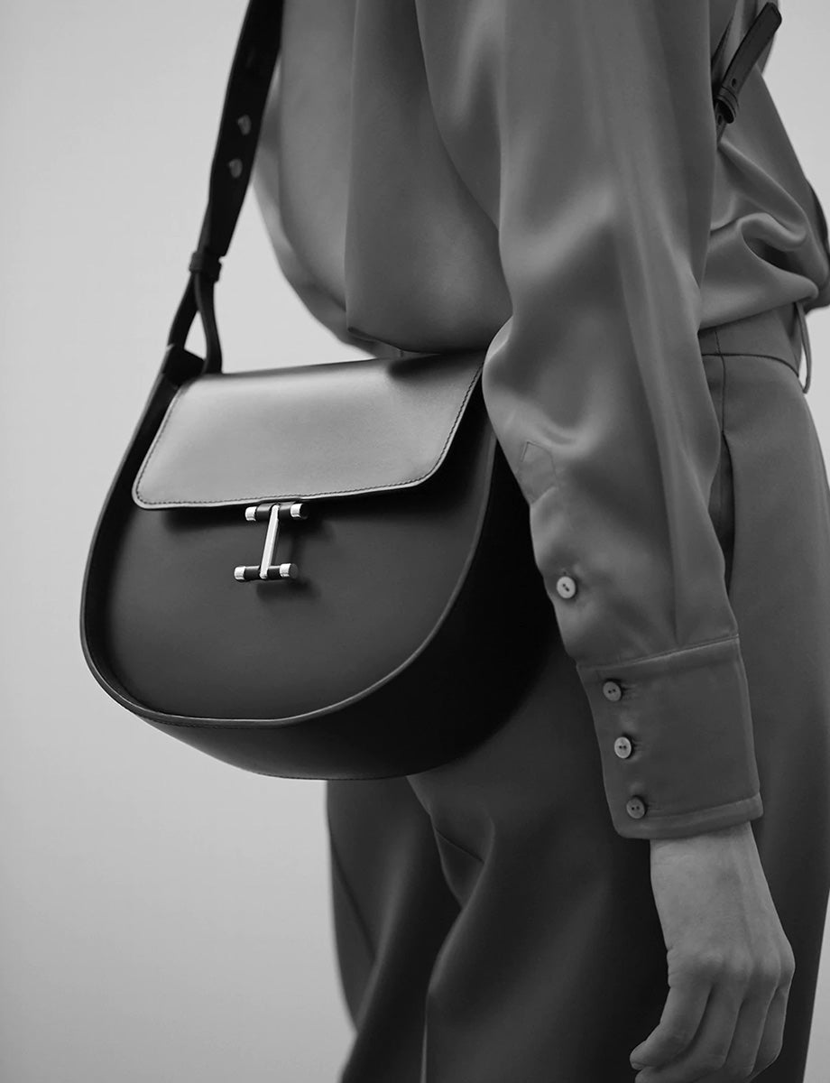 Senda Tasche Leder schwarz