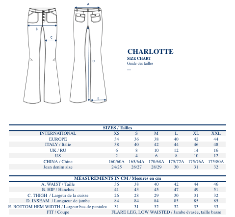 Pantaloni a righe Charlotte