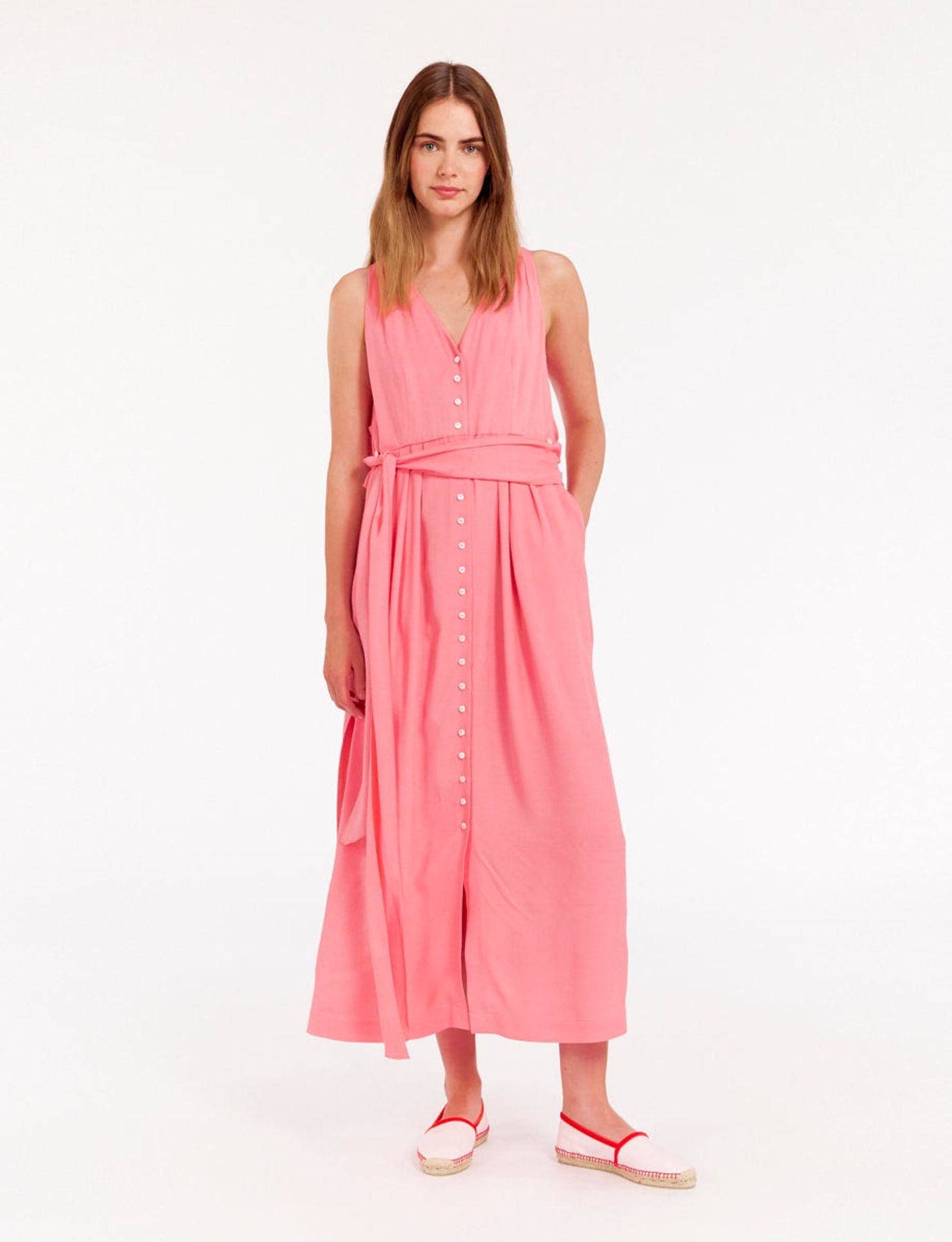 robe-ambre-longue-en-viscose-rose