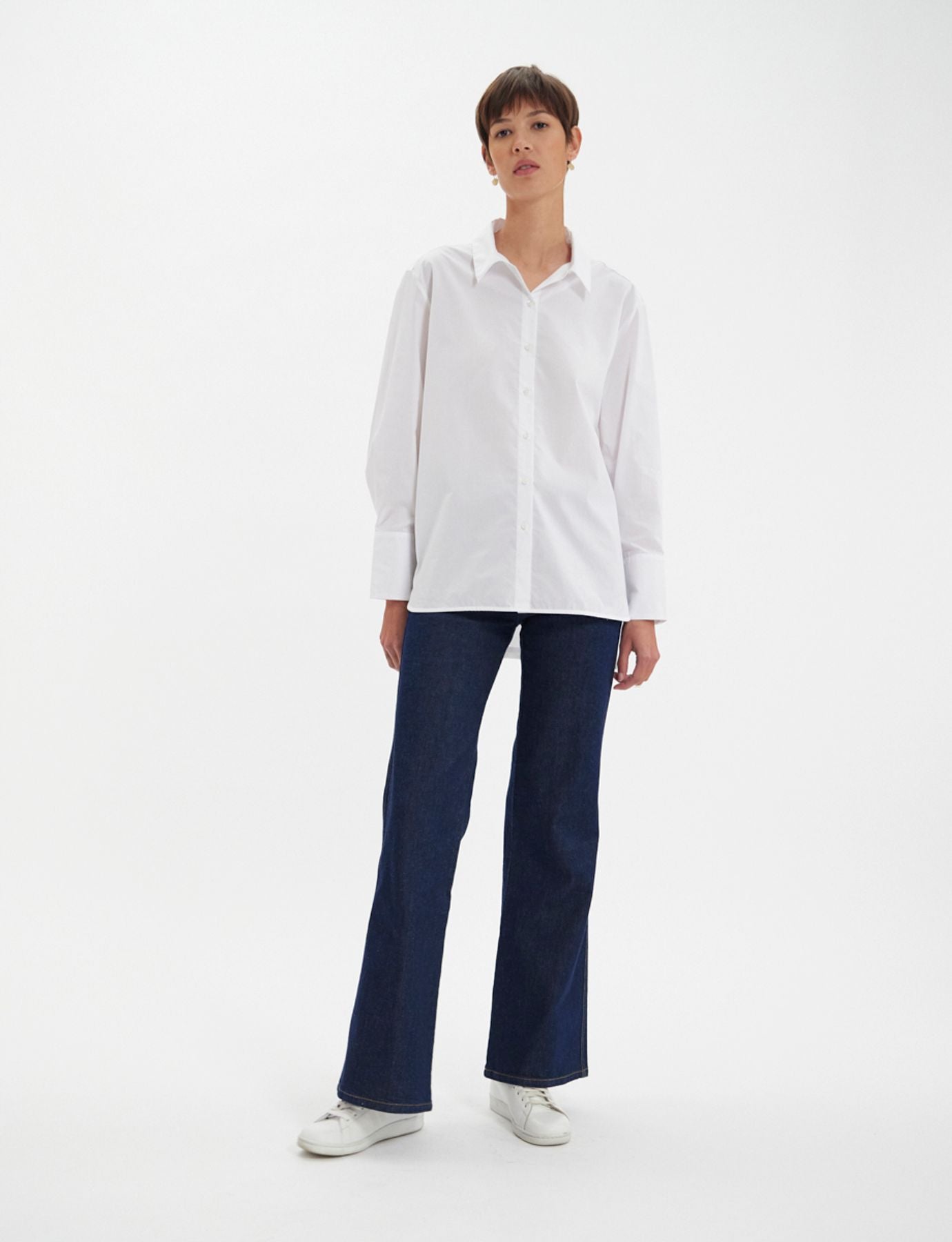 Camicia Falco in cotone bianco