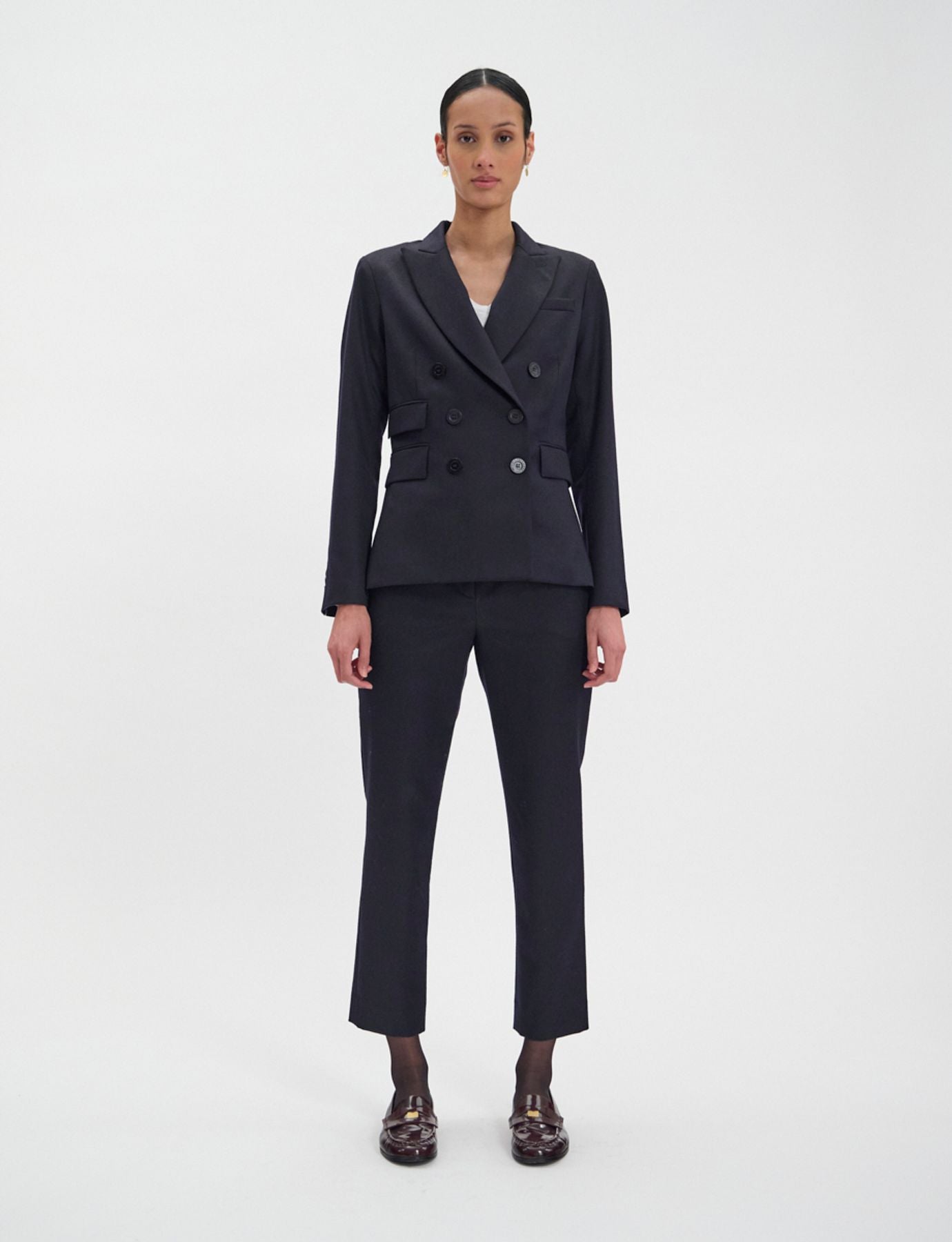 Giacca Maurice in lana blu navy