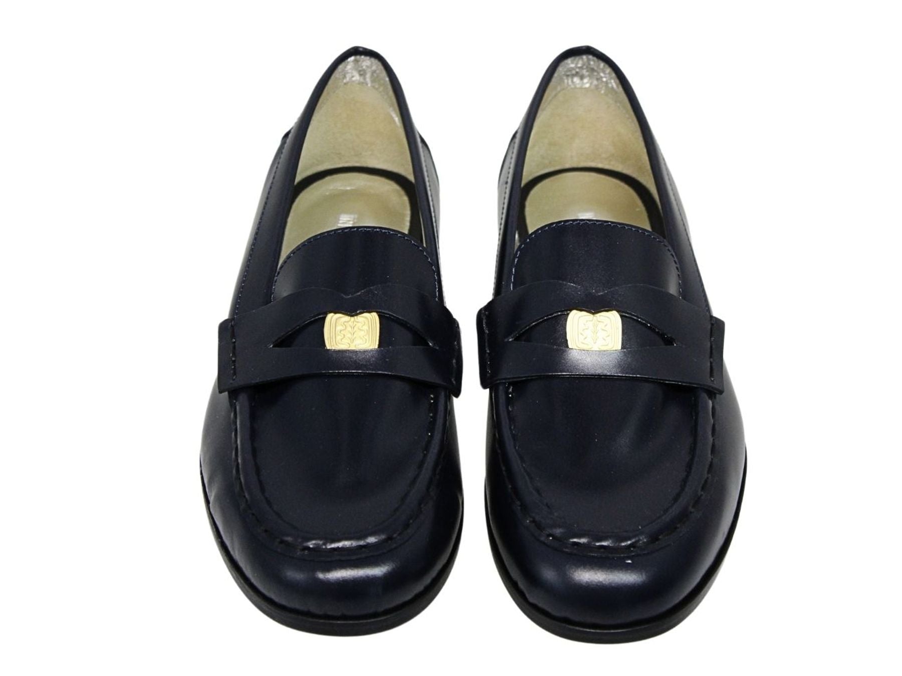 Elvire loafer in smooth midnight blue leather