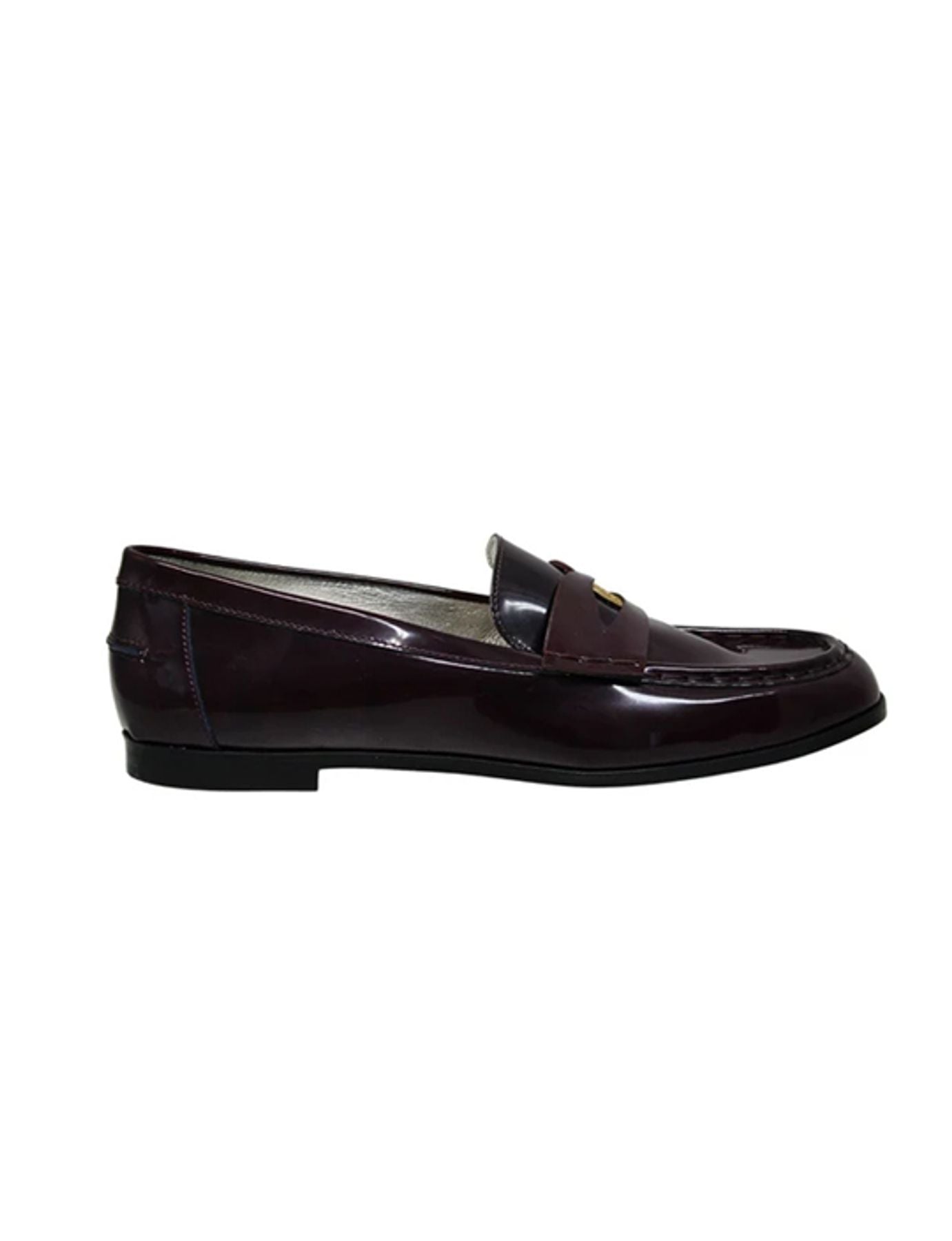 Mocassino Elvire in pelle liscia bordeaux