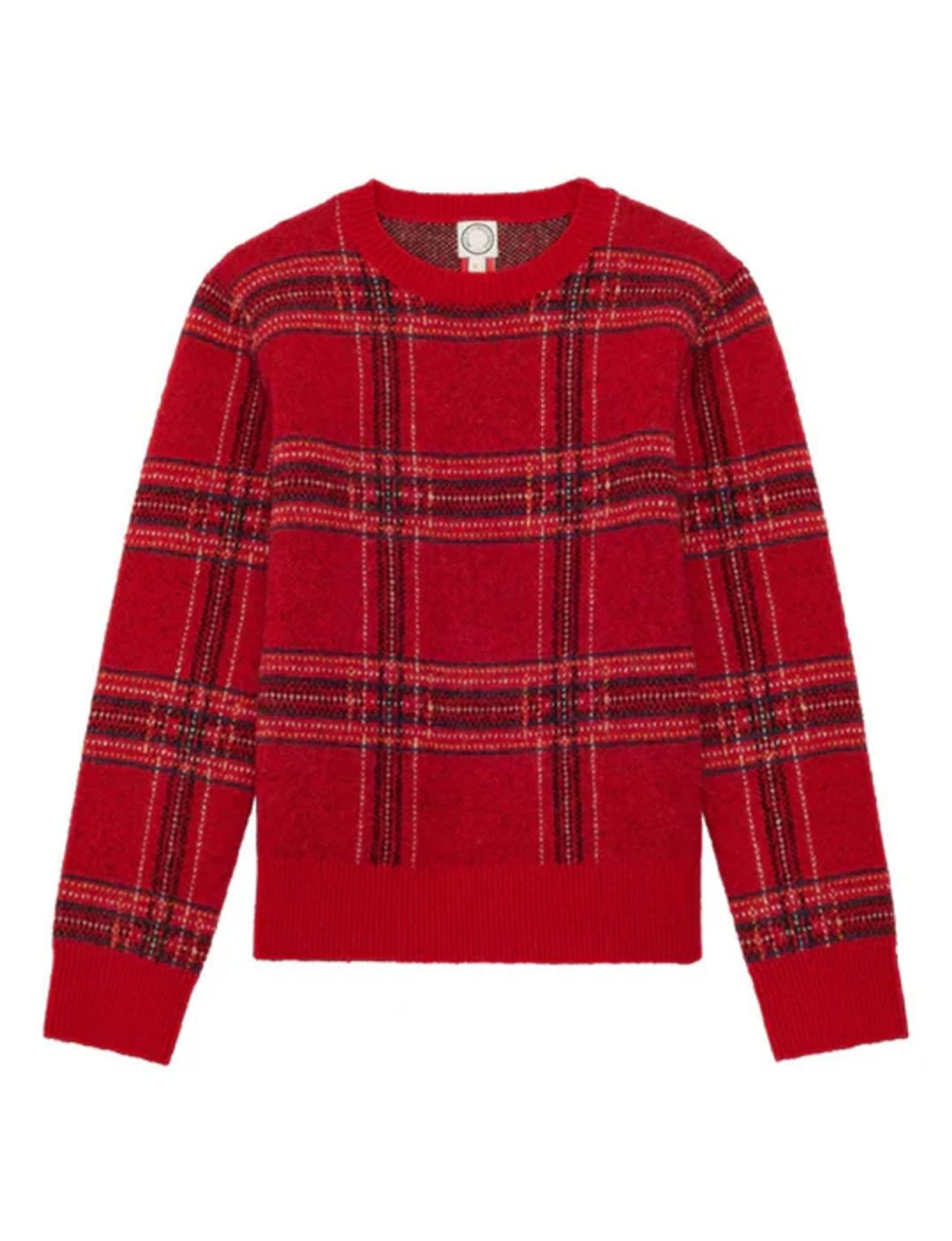Maglia jacquard rossa Ulysse