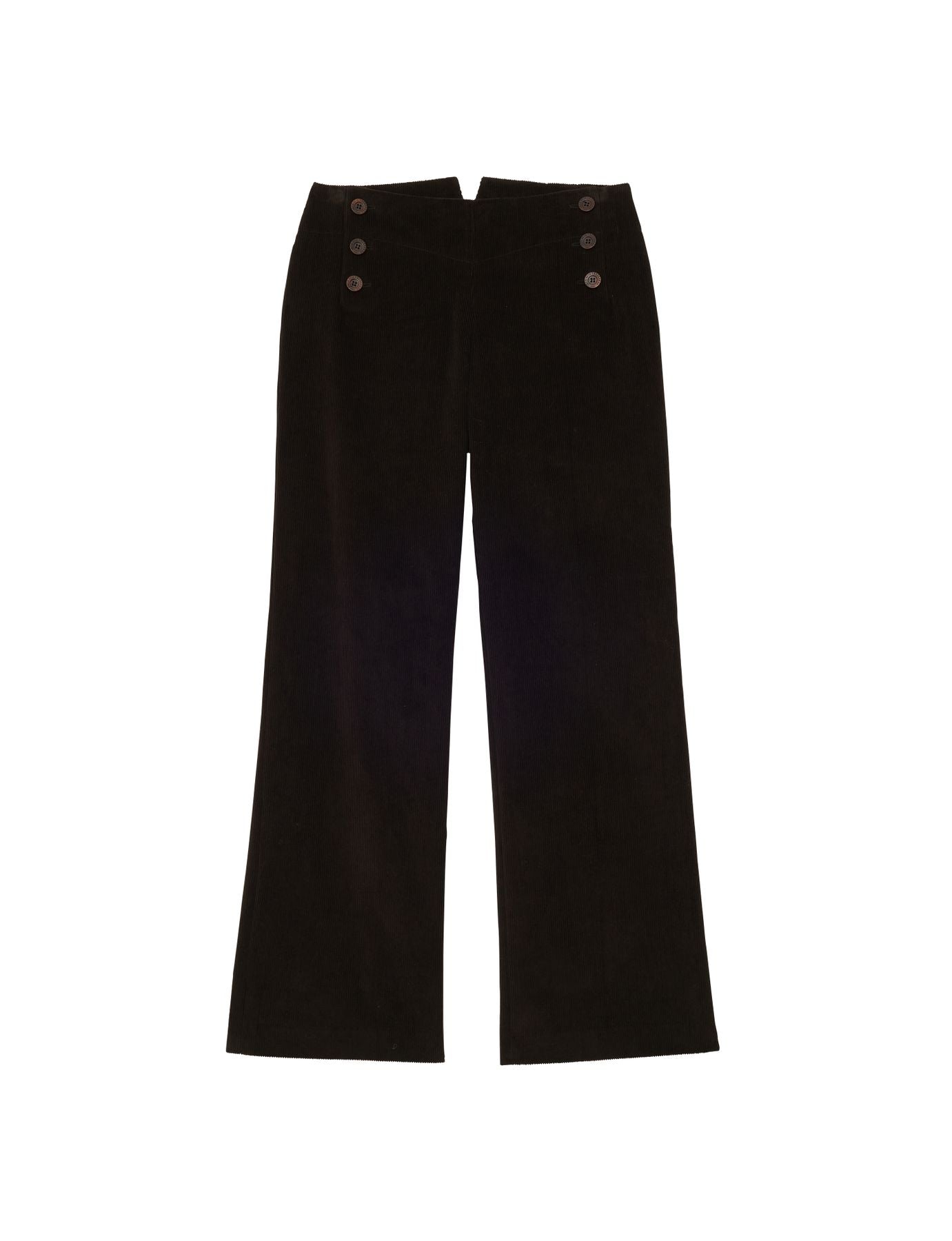 Pantaloni Gabriel in velluto millerighe marrone