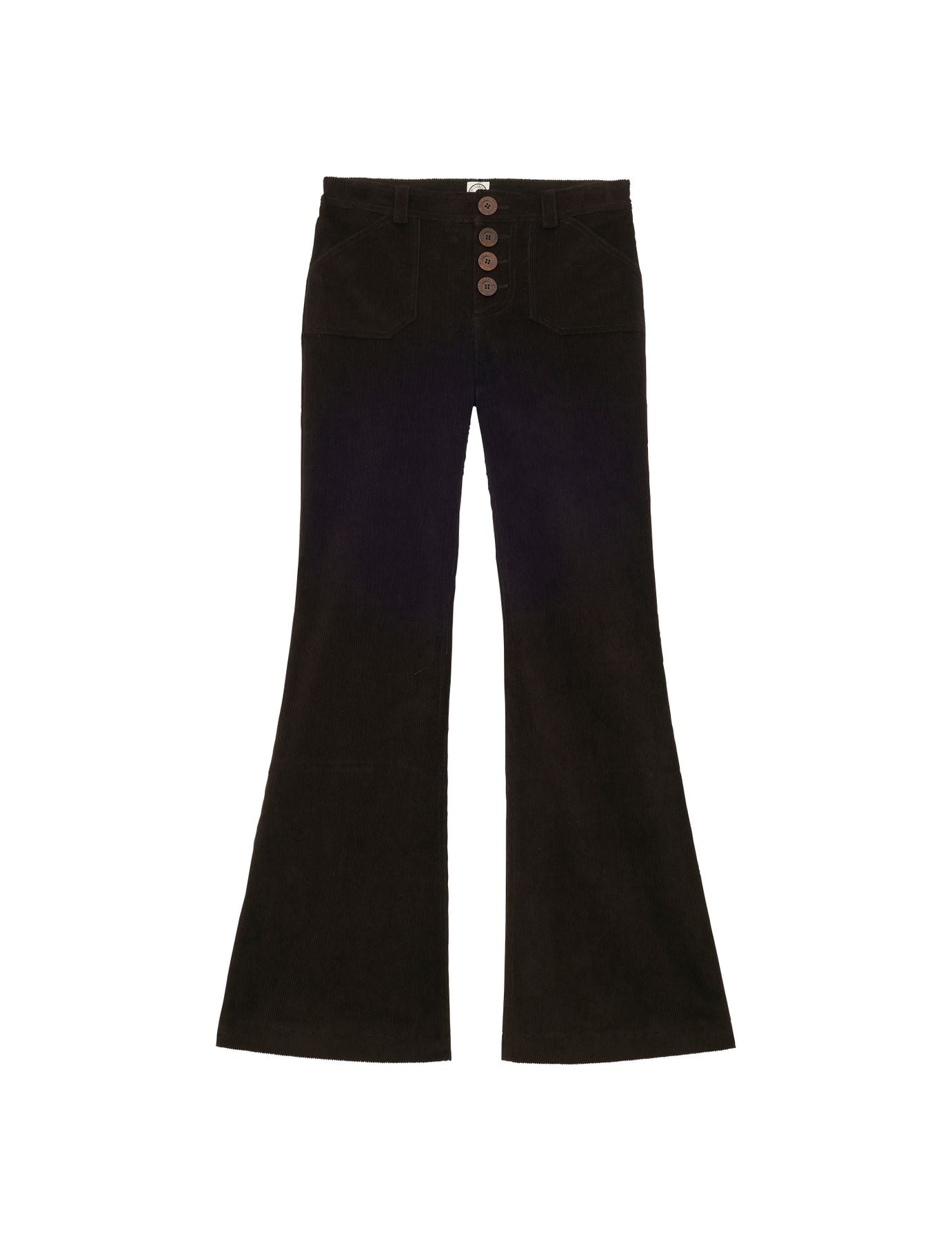 Pantaloni Charlotte in velluto millerighe marrone