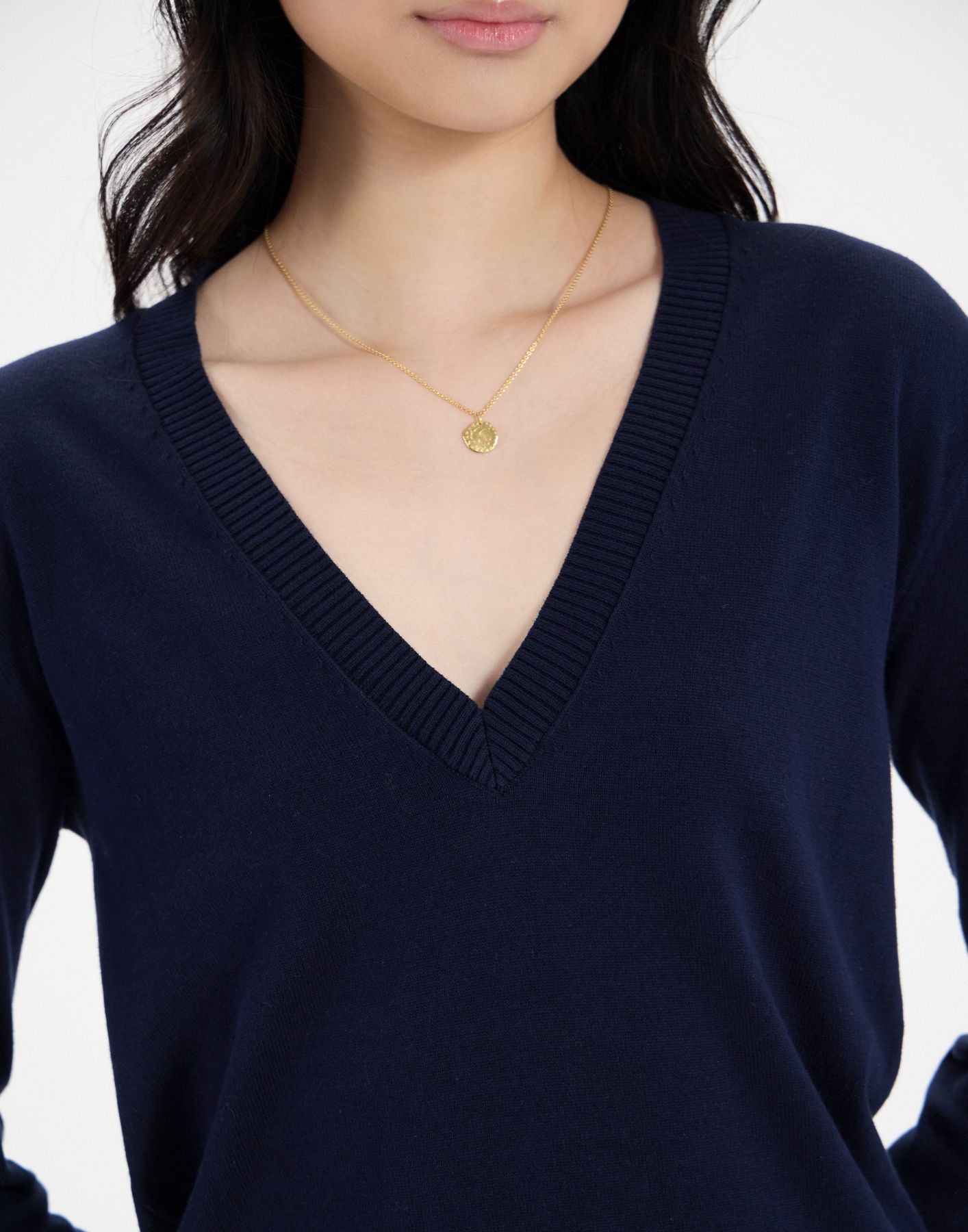 Morcant navy cotton jumper