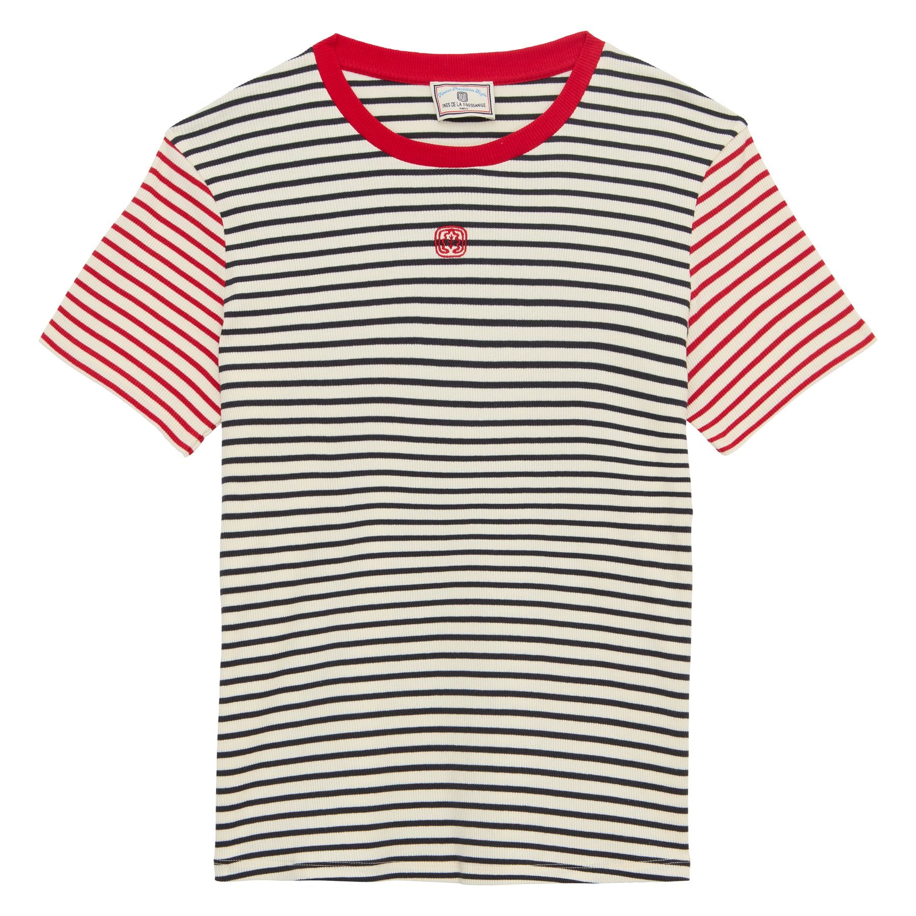 Paul navy cotton striped T-shirt