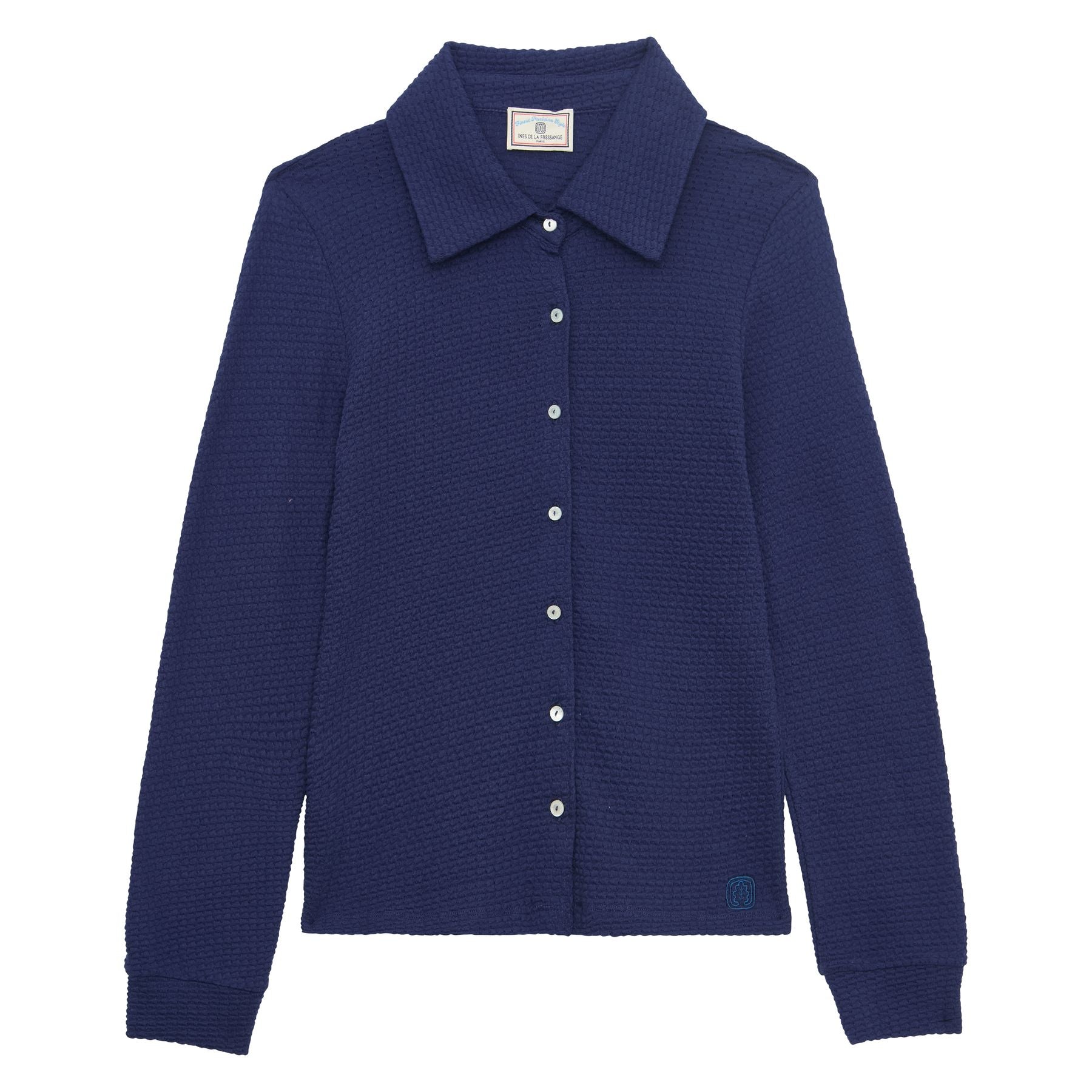 Camicia Cathy in cotone blu scuro