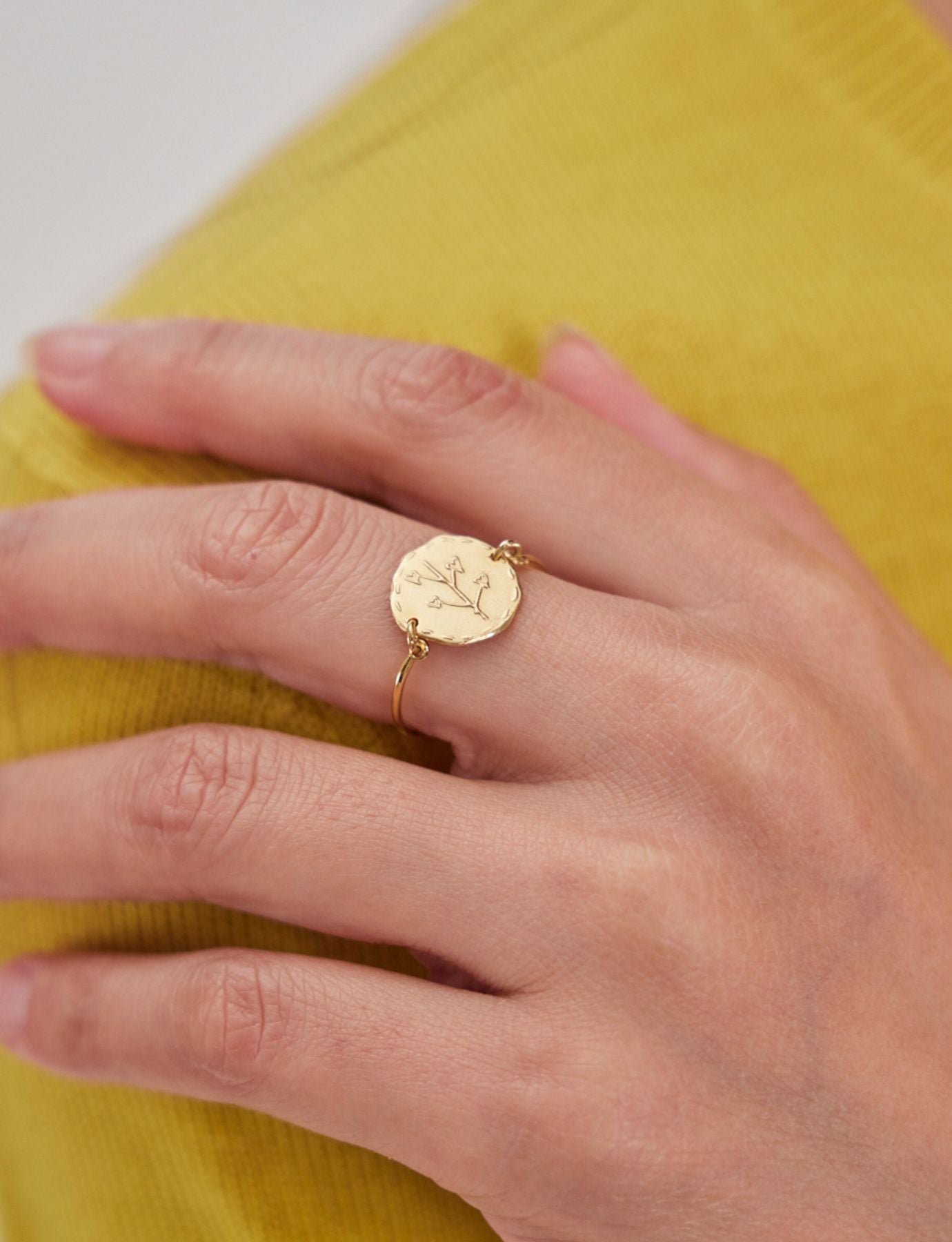 Anello con cuori Lutece placcato oro