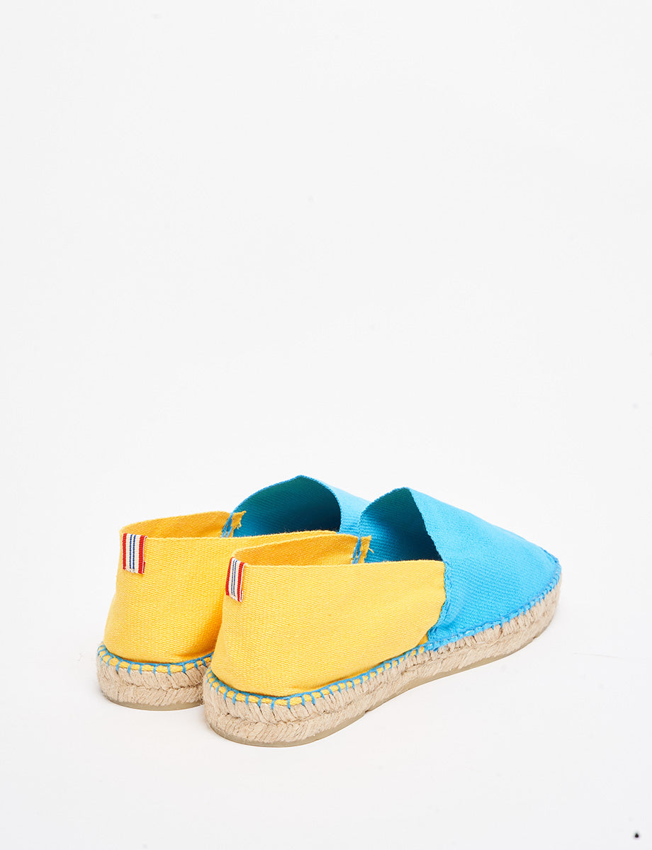 Espadrillas azzurro-giallo Aglae