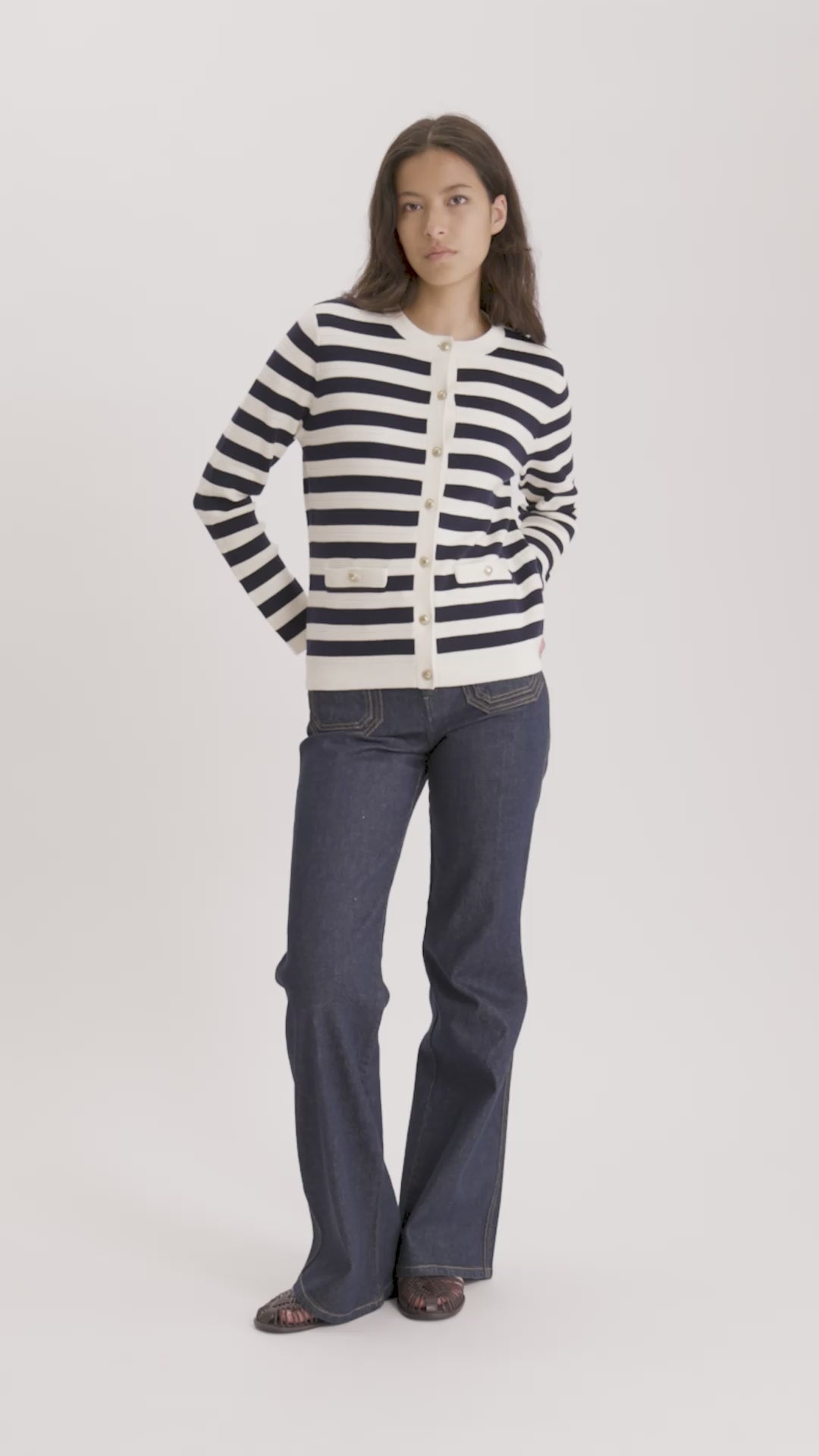 MASTER_16K225CO410-P955 NAVY ECRU-XS - video