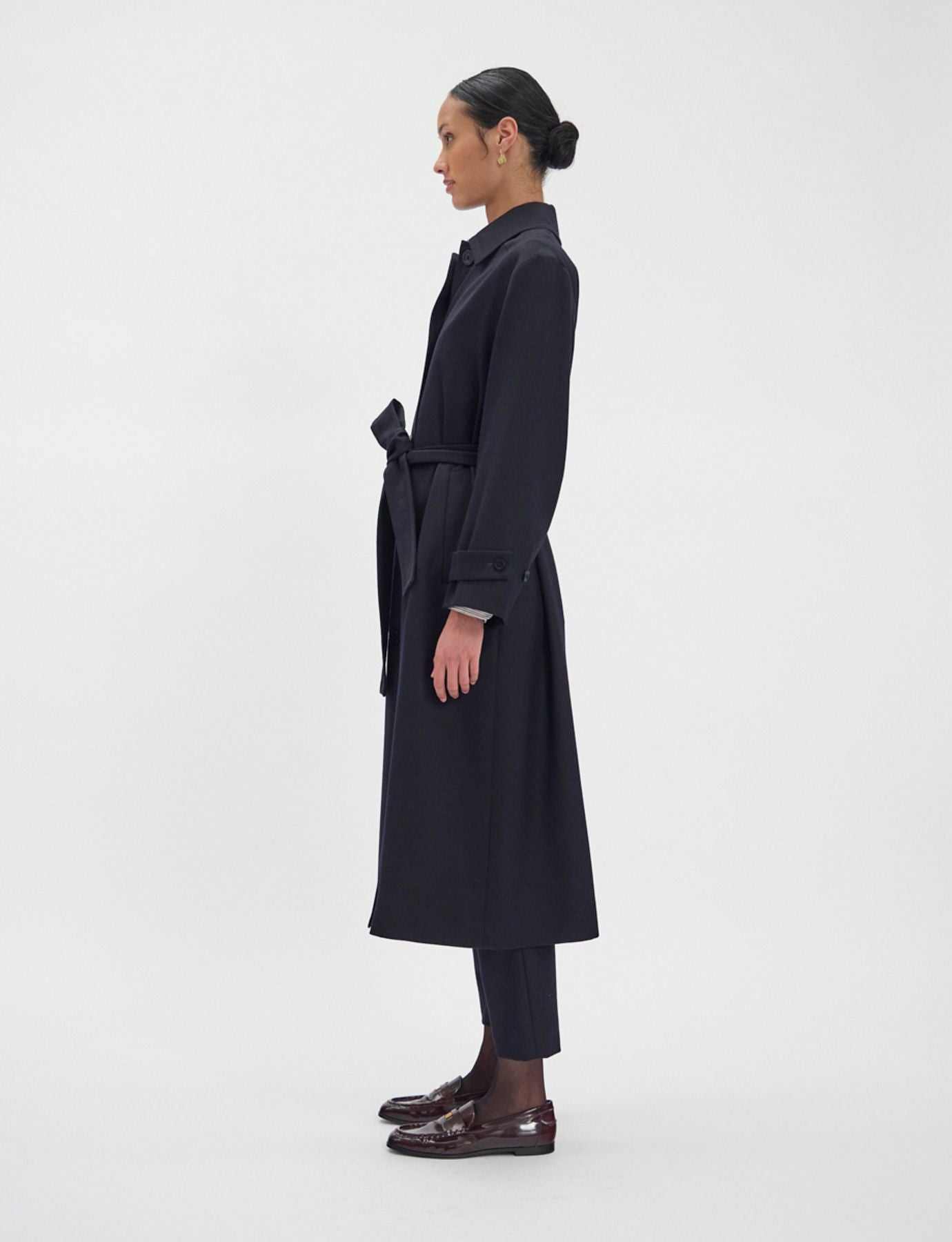 Cappotto Esme in lana nera