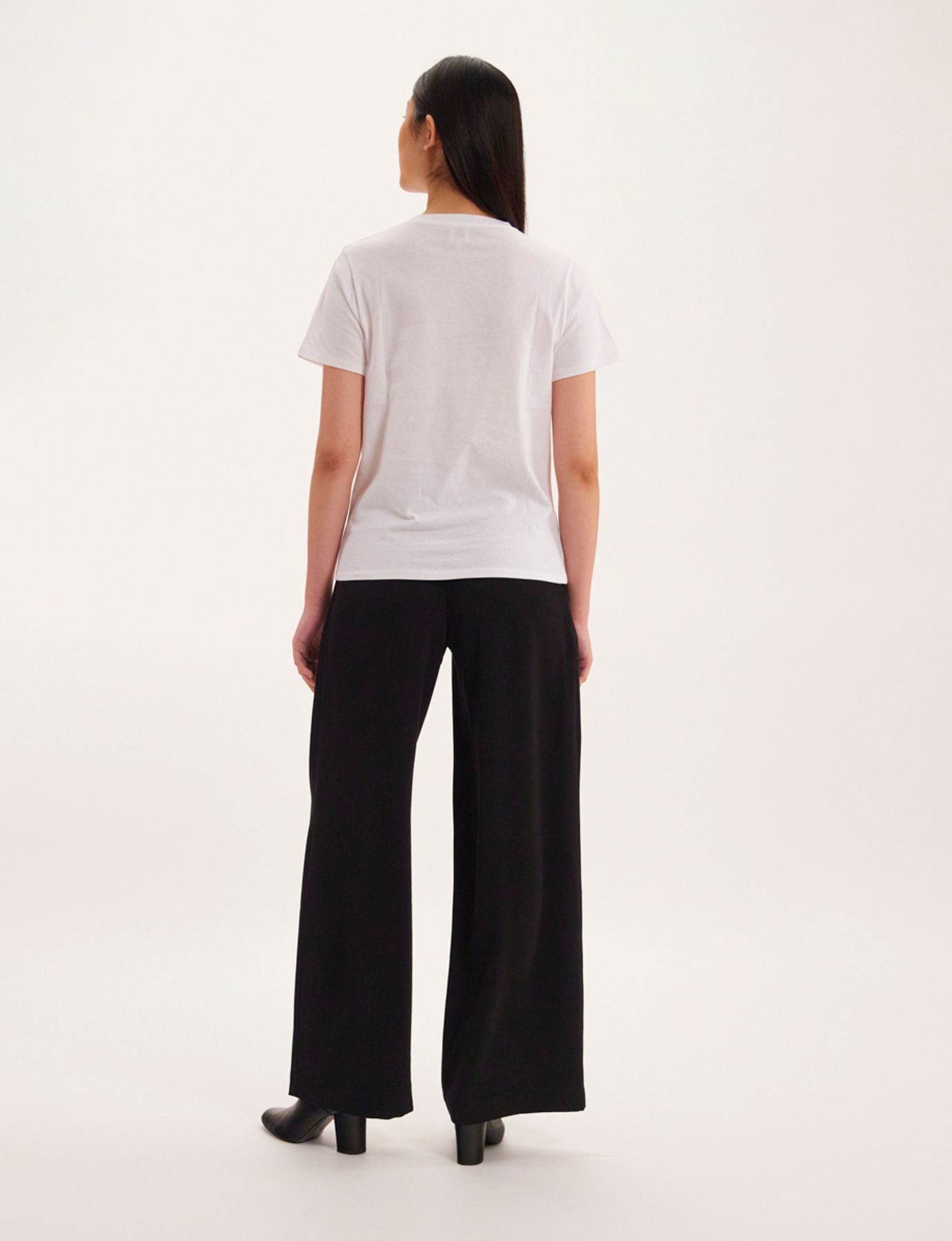 T-shirt Aurore con scollo a V color kaki
