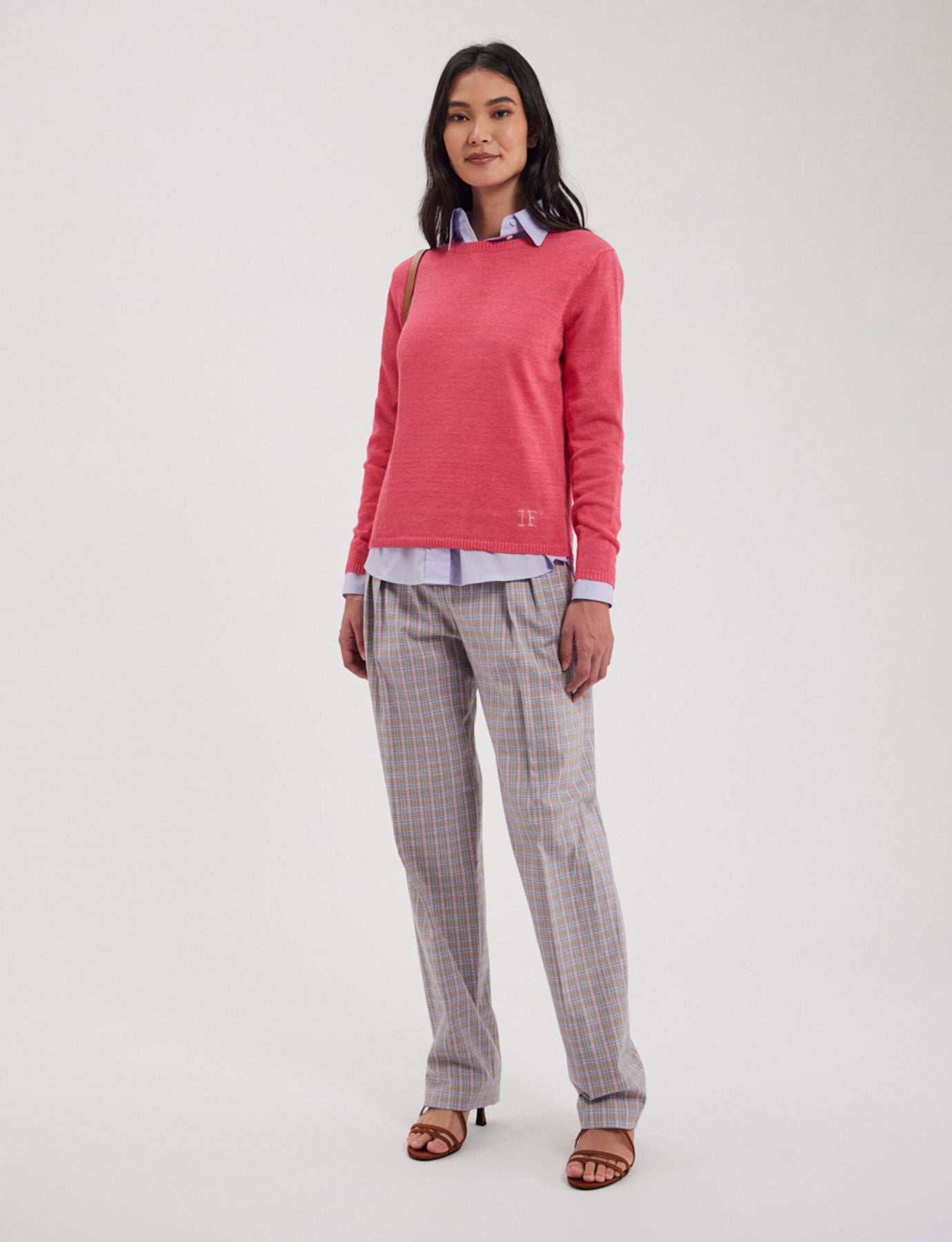 Maglia Angelina in lino rosa
