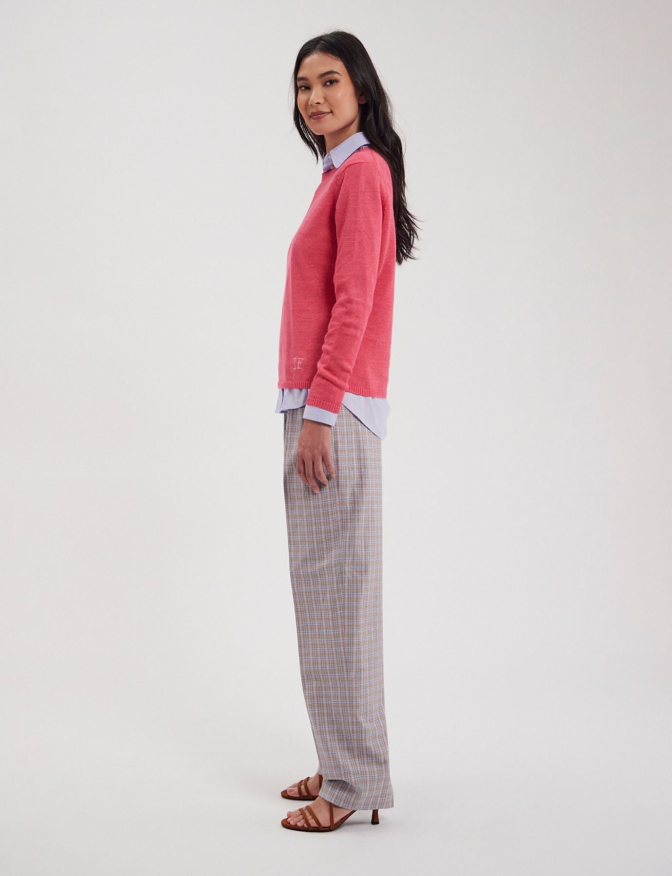 Maglia Angelina in lino rosa