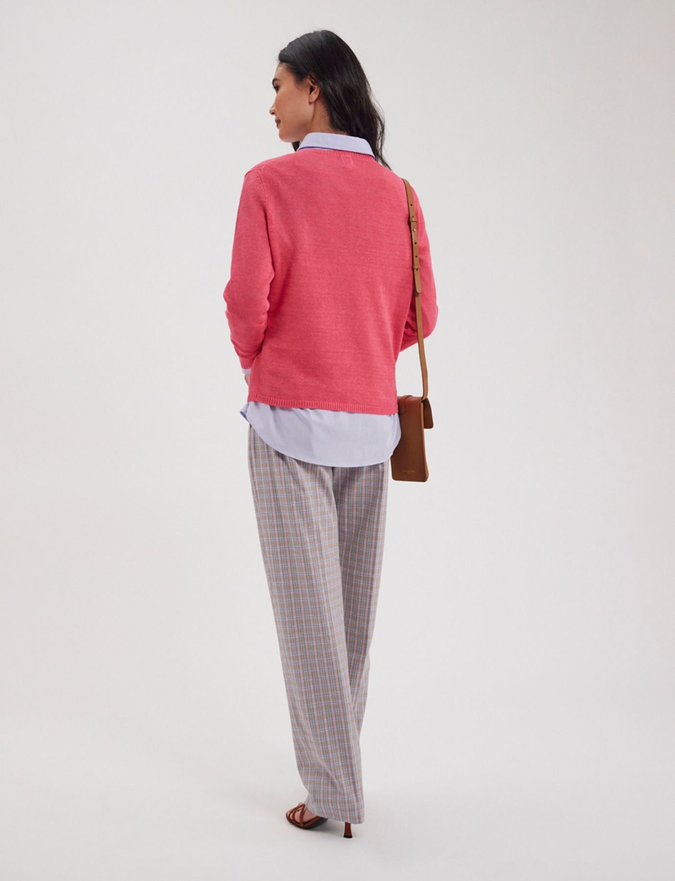 Maglia Angelina in lino rosa