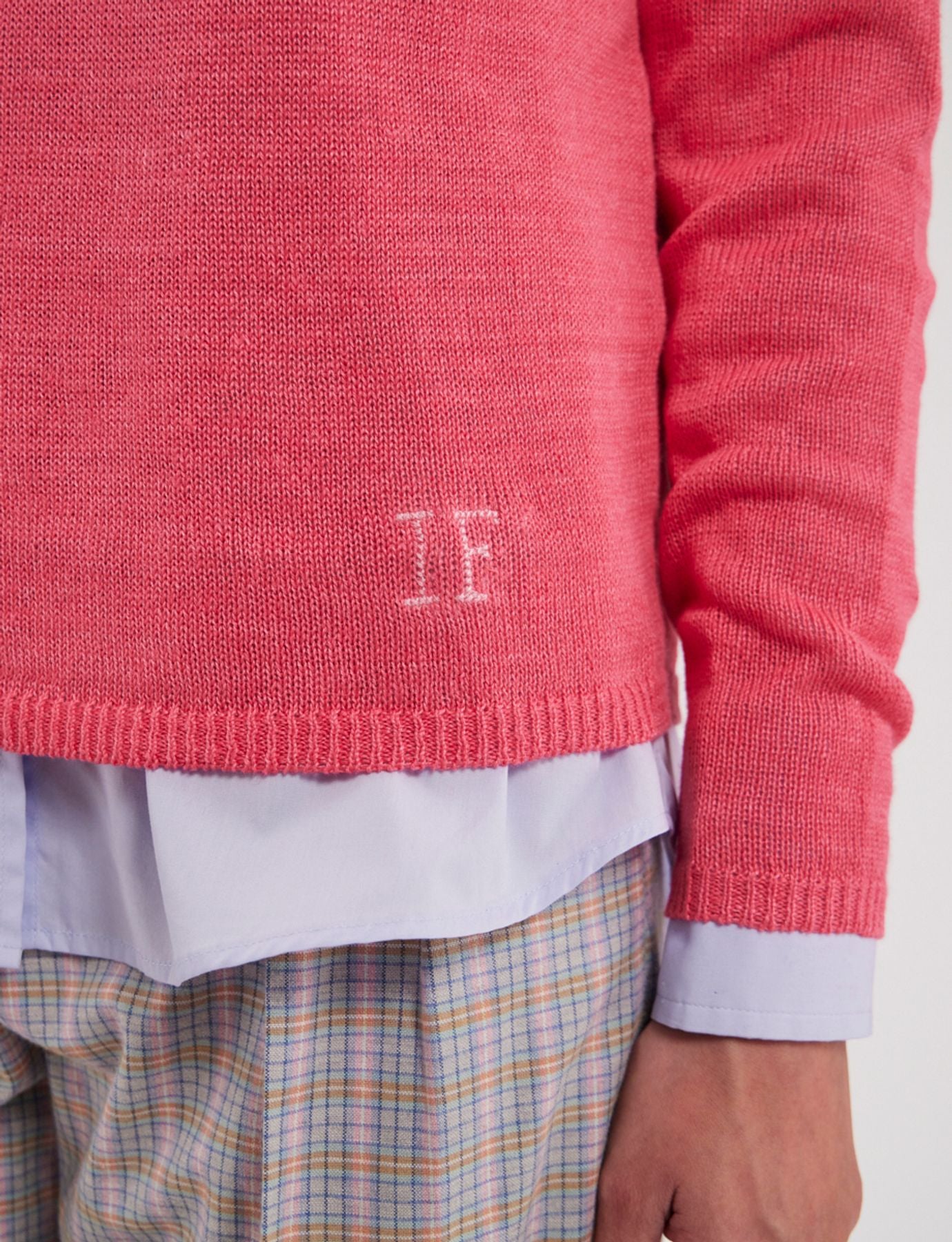 Maglia Angelina in lino rosa