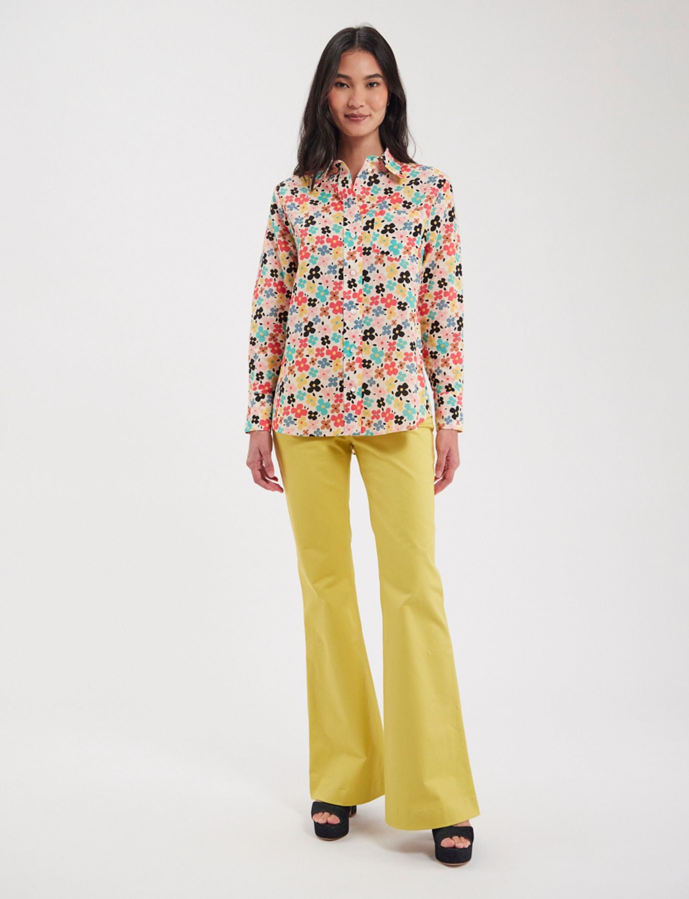 Camicia Maureen in lino e cotone