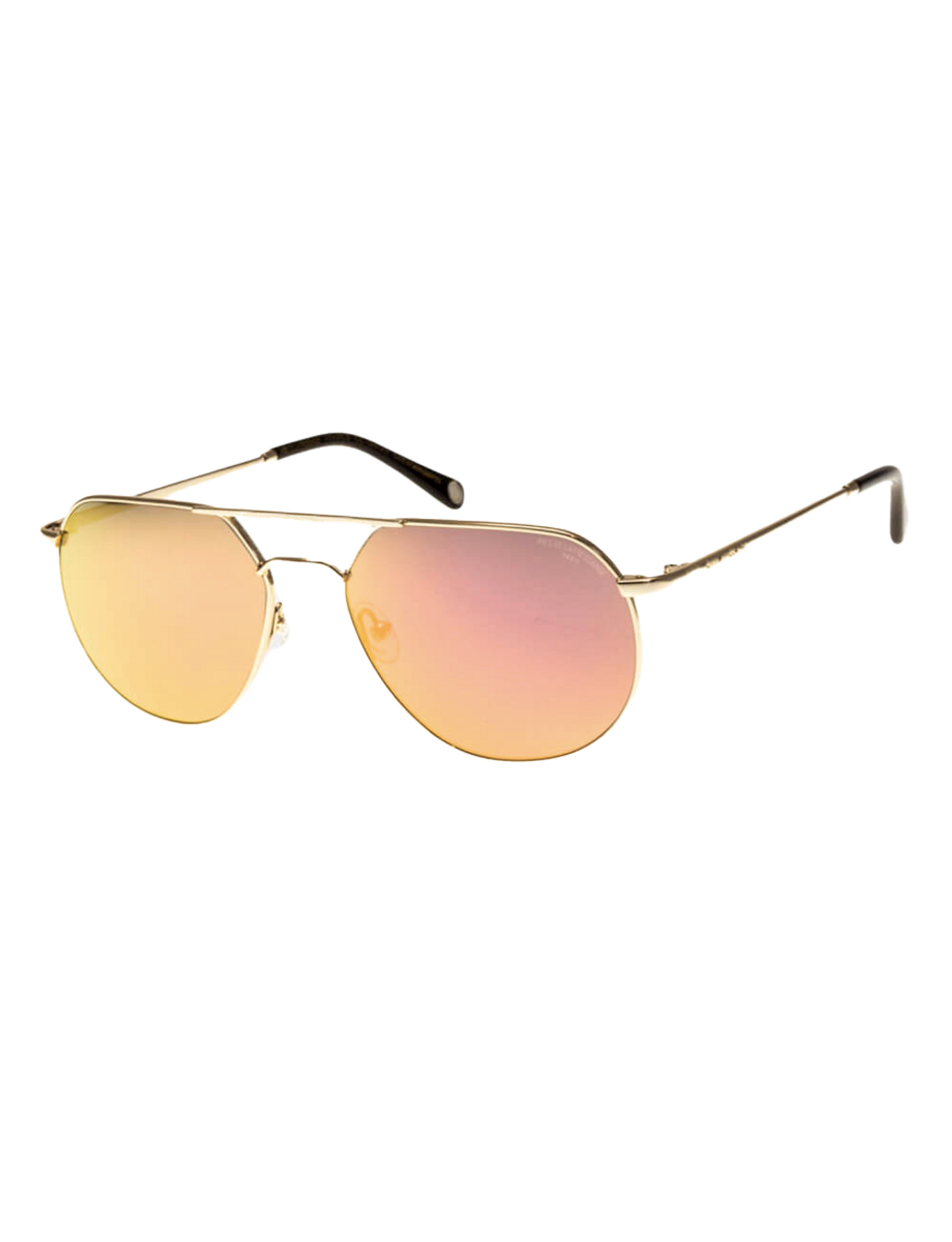 occhiali da sole-gabbia-metallo-oro