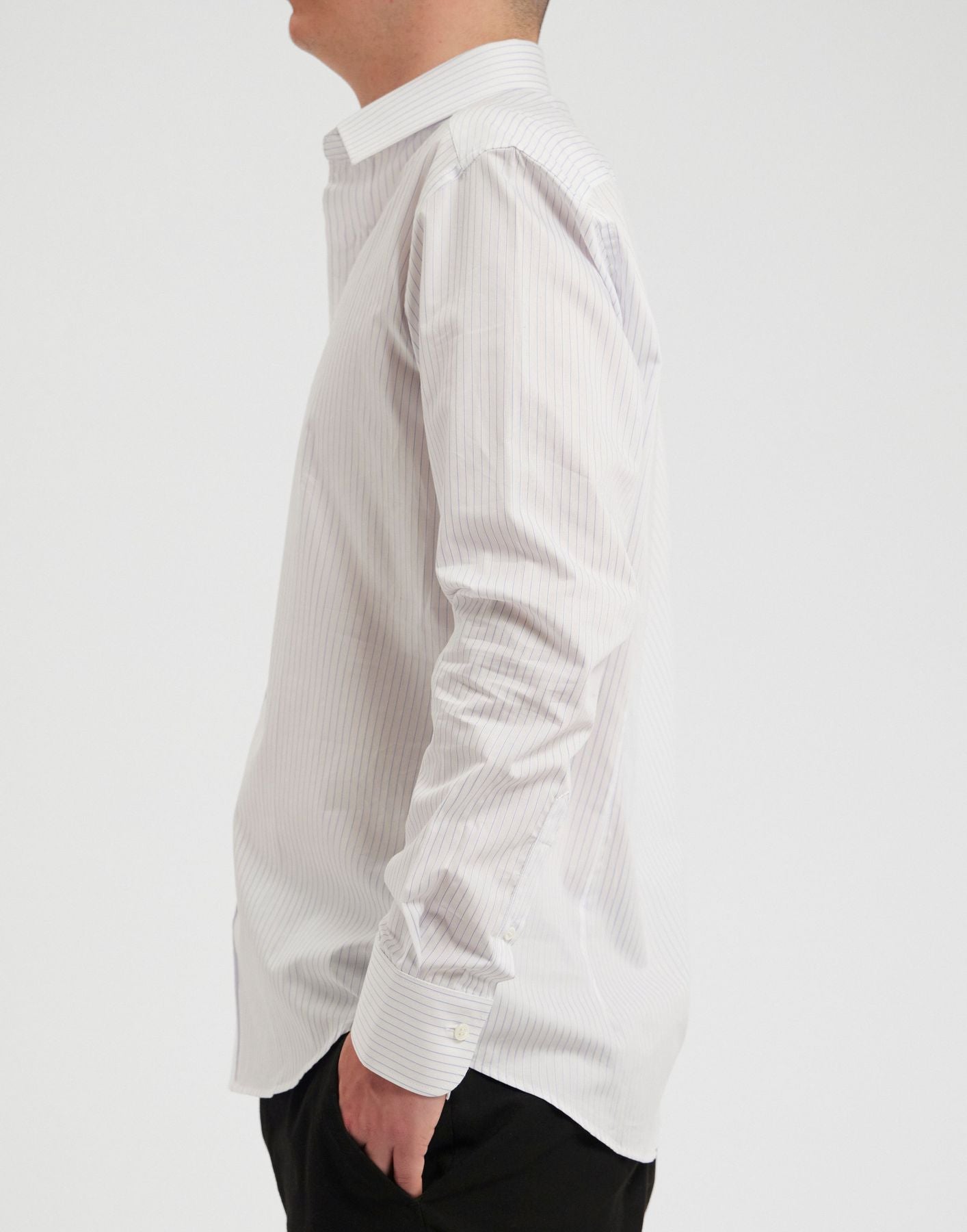 camicia uomo-bianco-oliva-bianco-fine-stripes