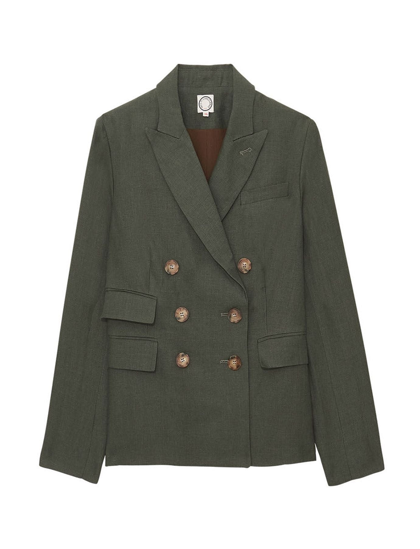 giacca-maurice-in-linen-verde-fonce