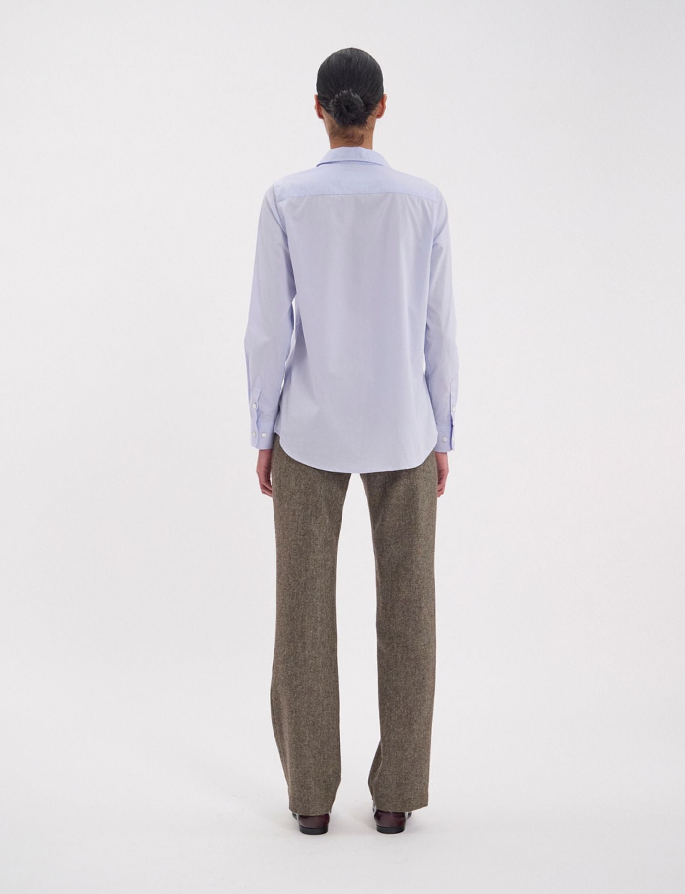 Camicia di cotone blu chiaro Martin