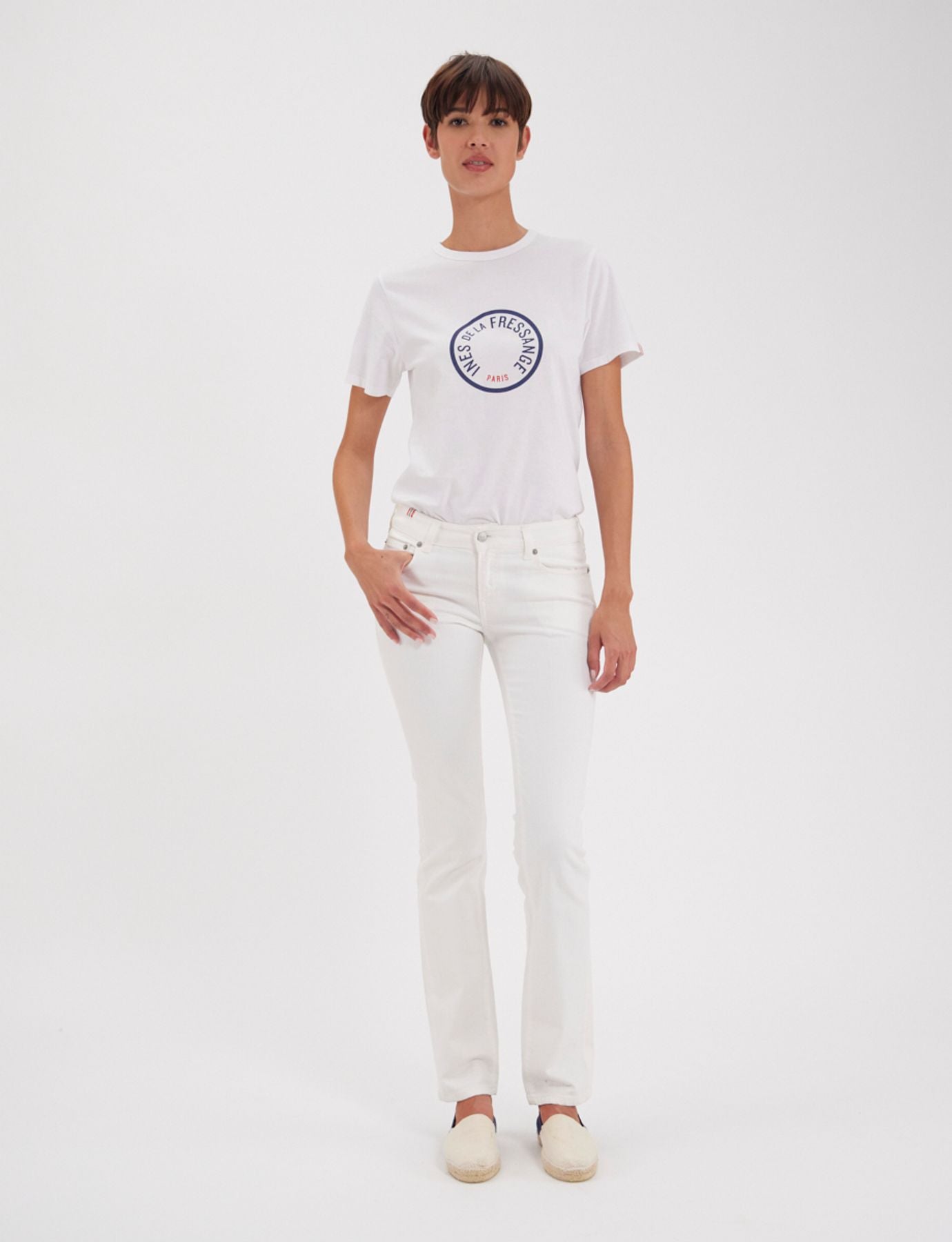 Jeans Anemone in cotone bianco x Notificare
