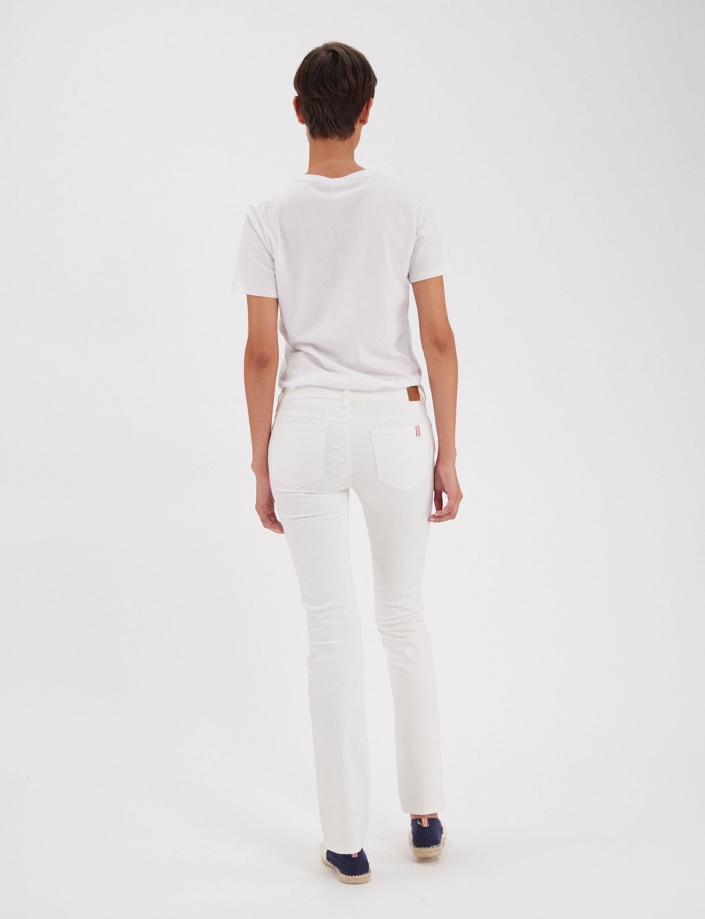 Jeans Anemone in cotone bianco x Notificare