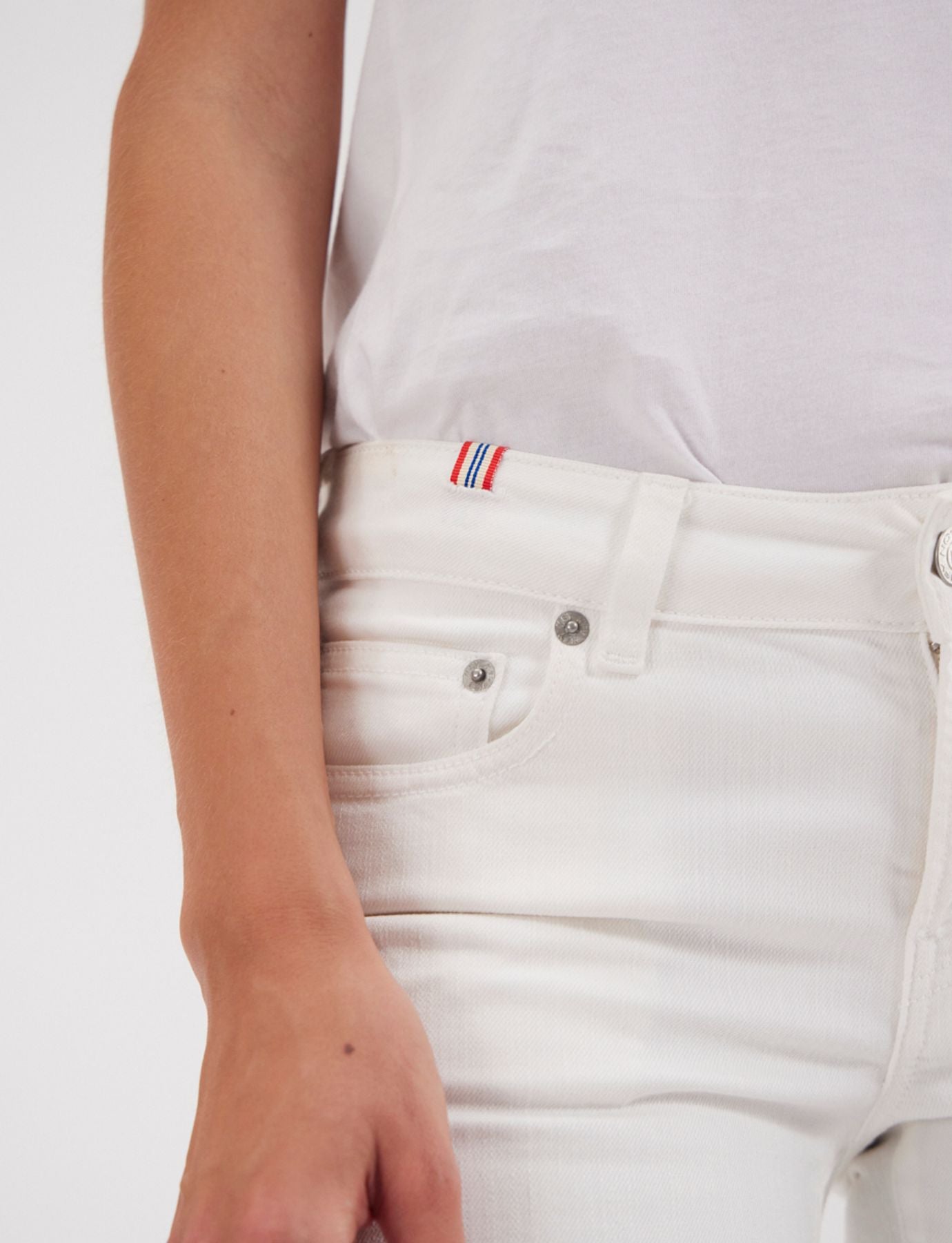 Jeans Anemone in cotone bianco x Notificare