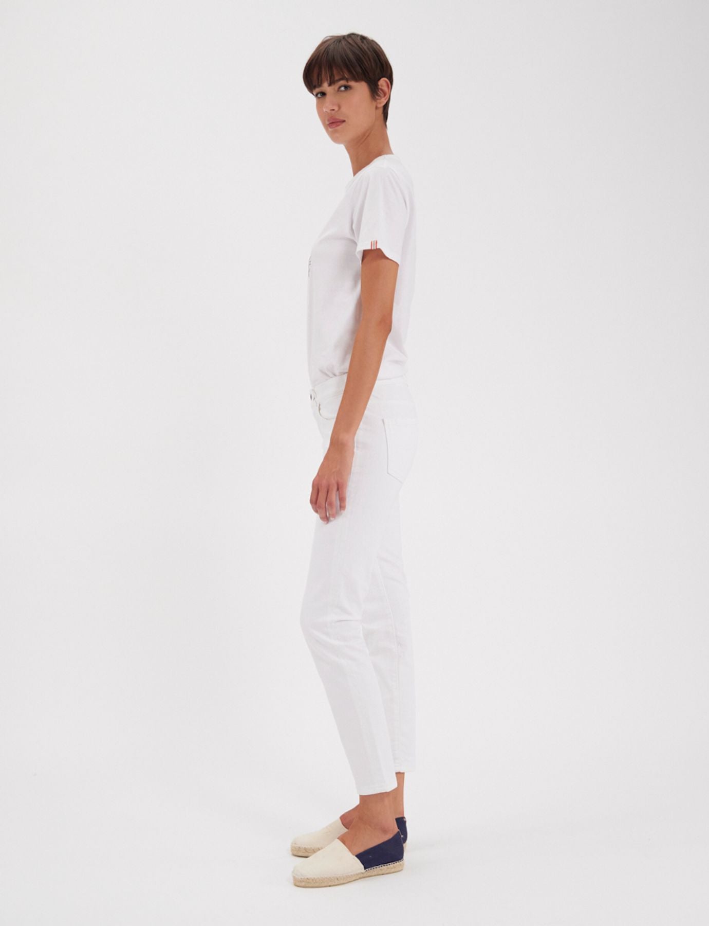 Jeans Bamboo slim fit in cotone bianco x Notify