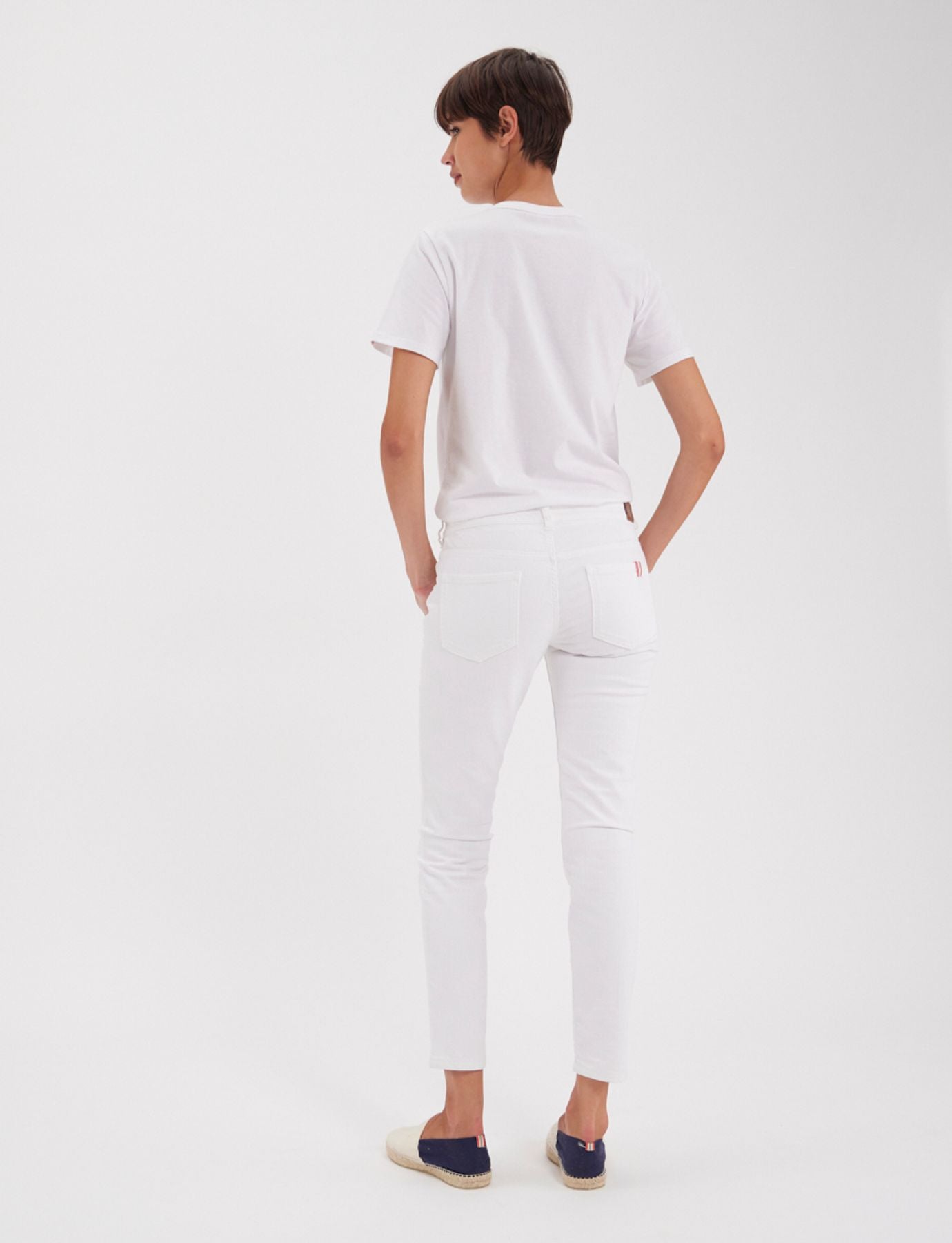 Jeans Bamboo slim fit in cotone bianco x Notify