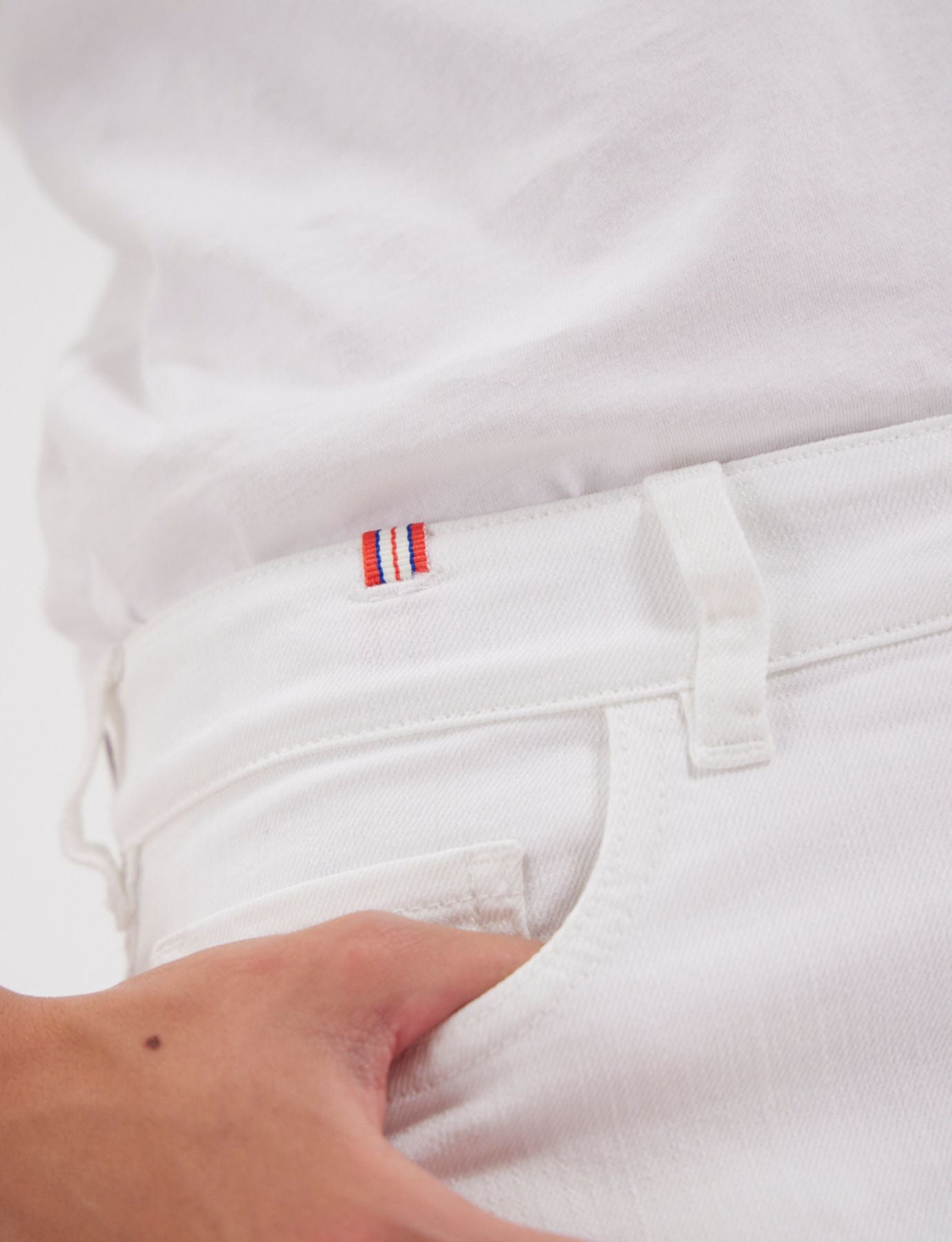 Jeans Bamboo slim fit in cotone bianco x Notify