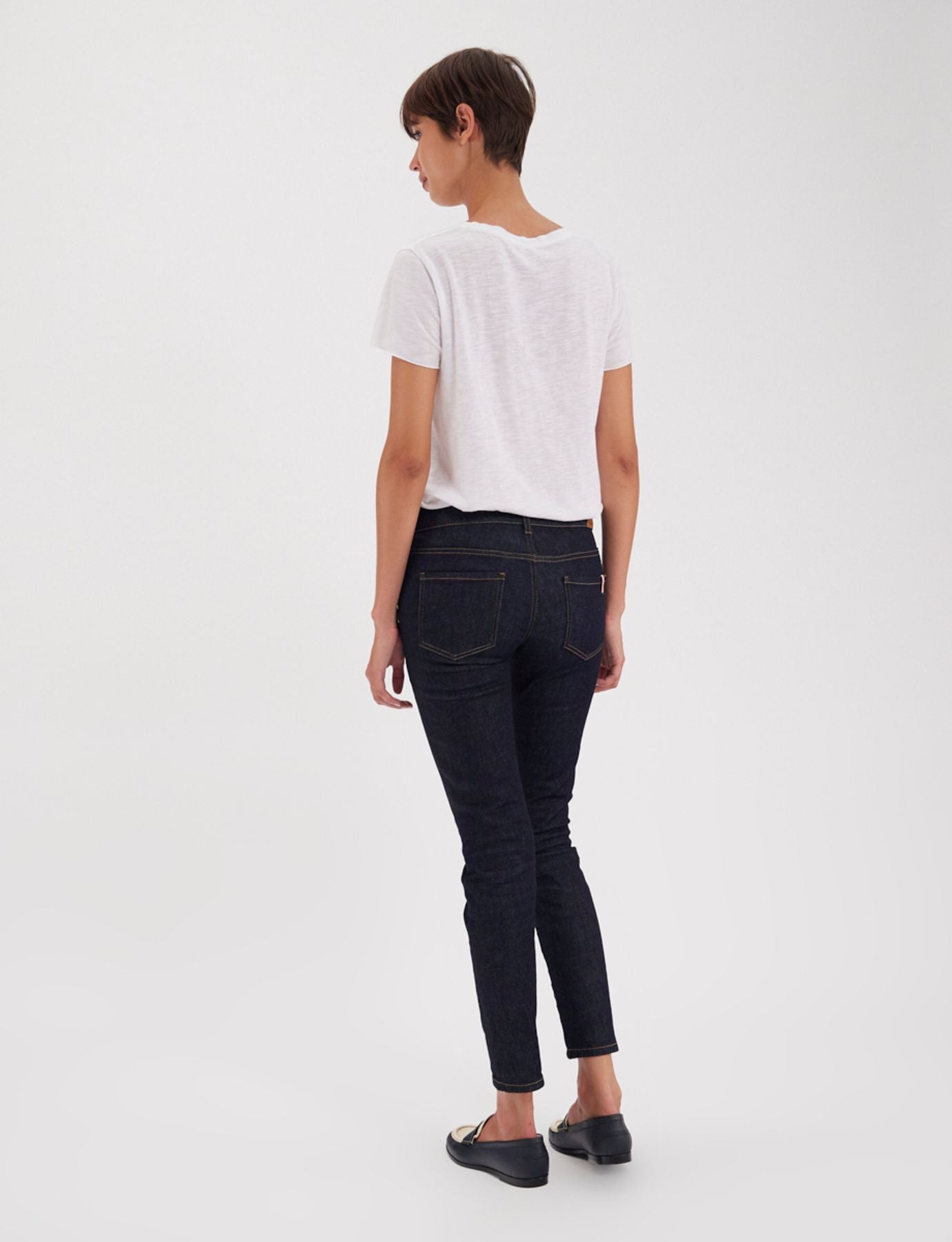 Bamboo denim blu navy