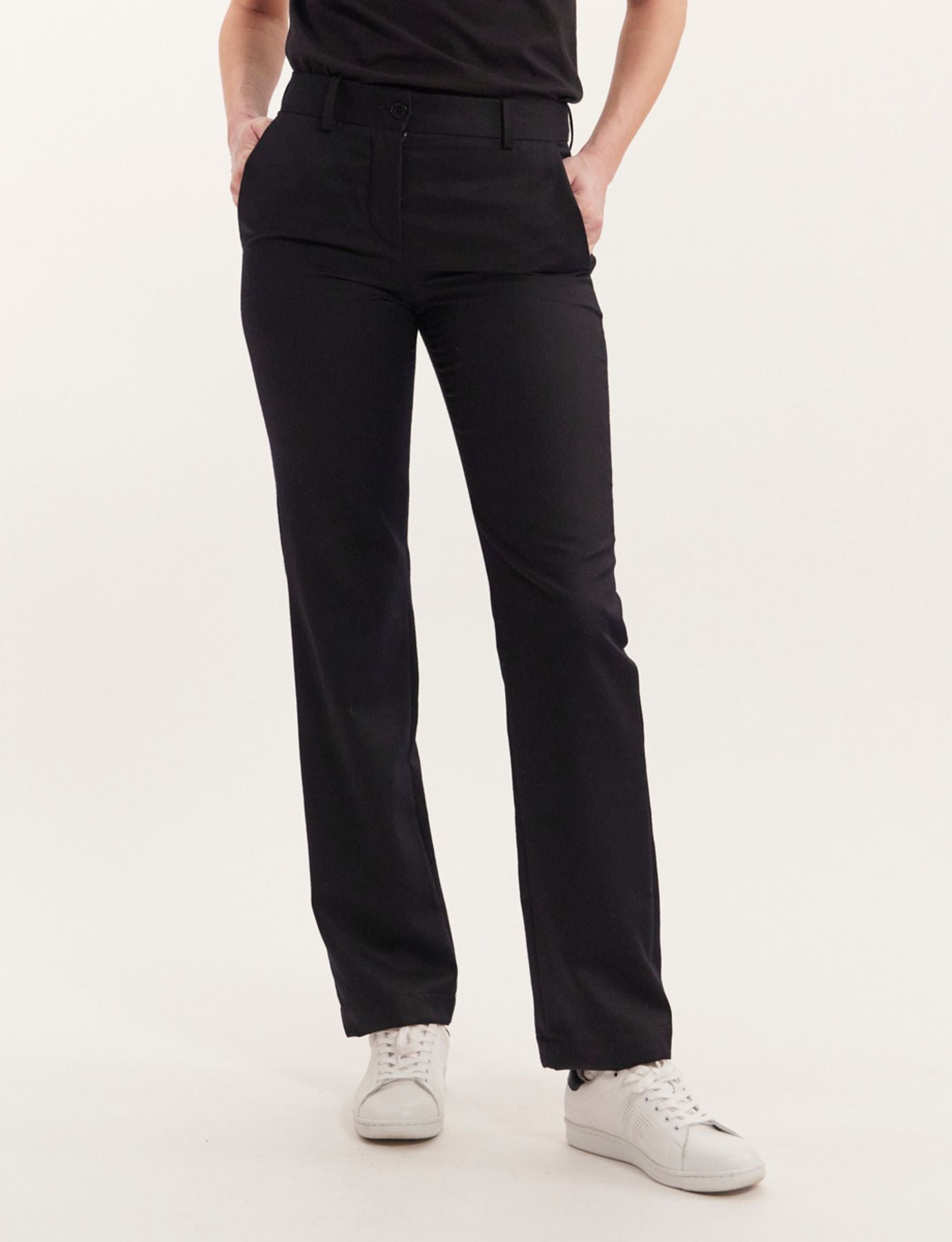 Francisco, pantaloni in lana blu navy