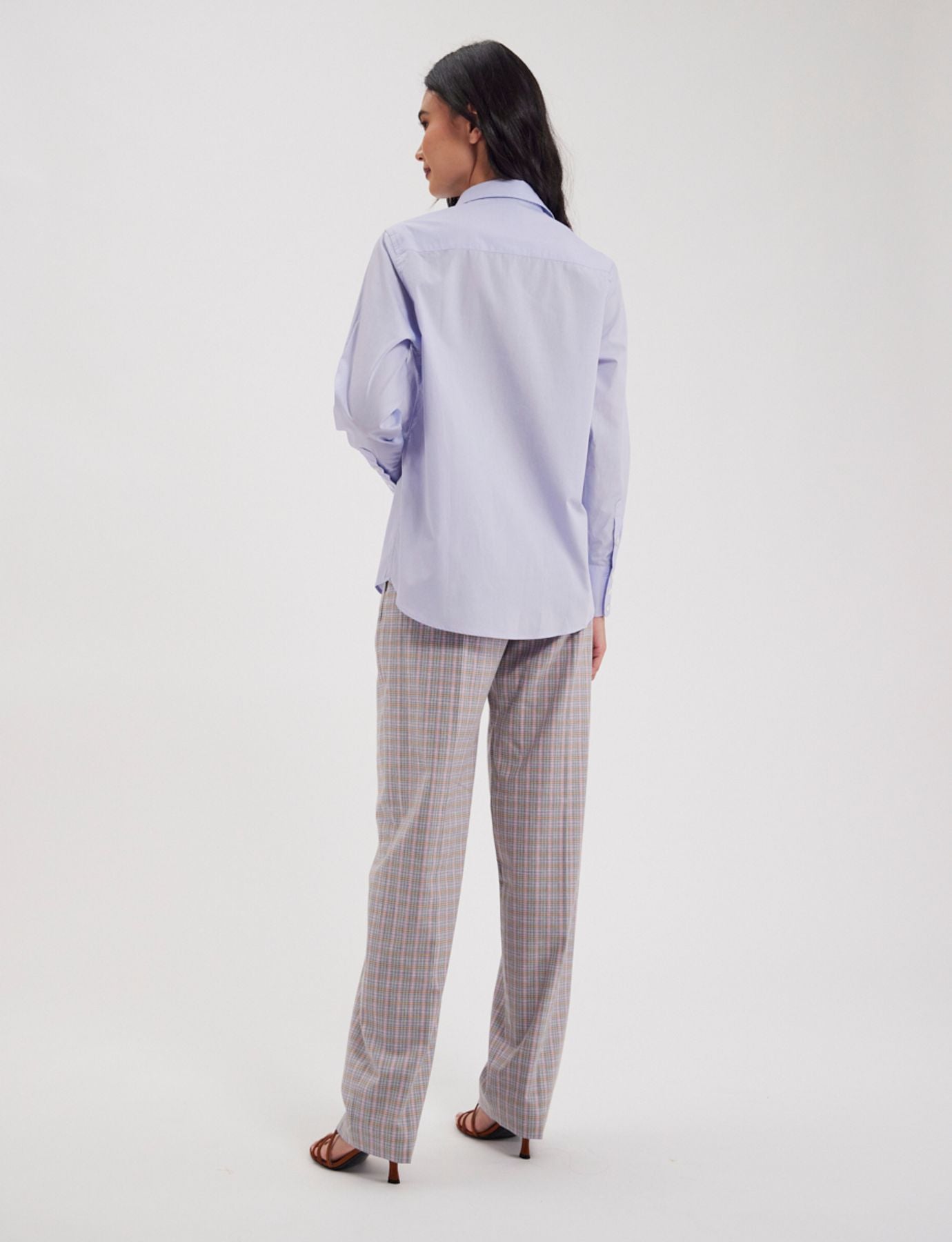 Camicia Maureen in cotone azzurro