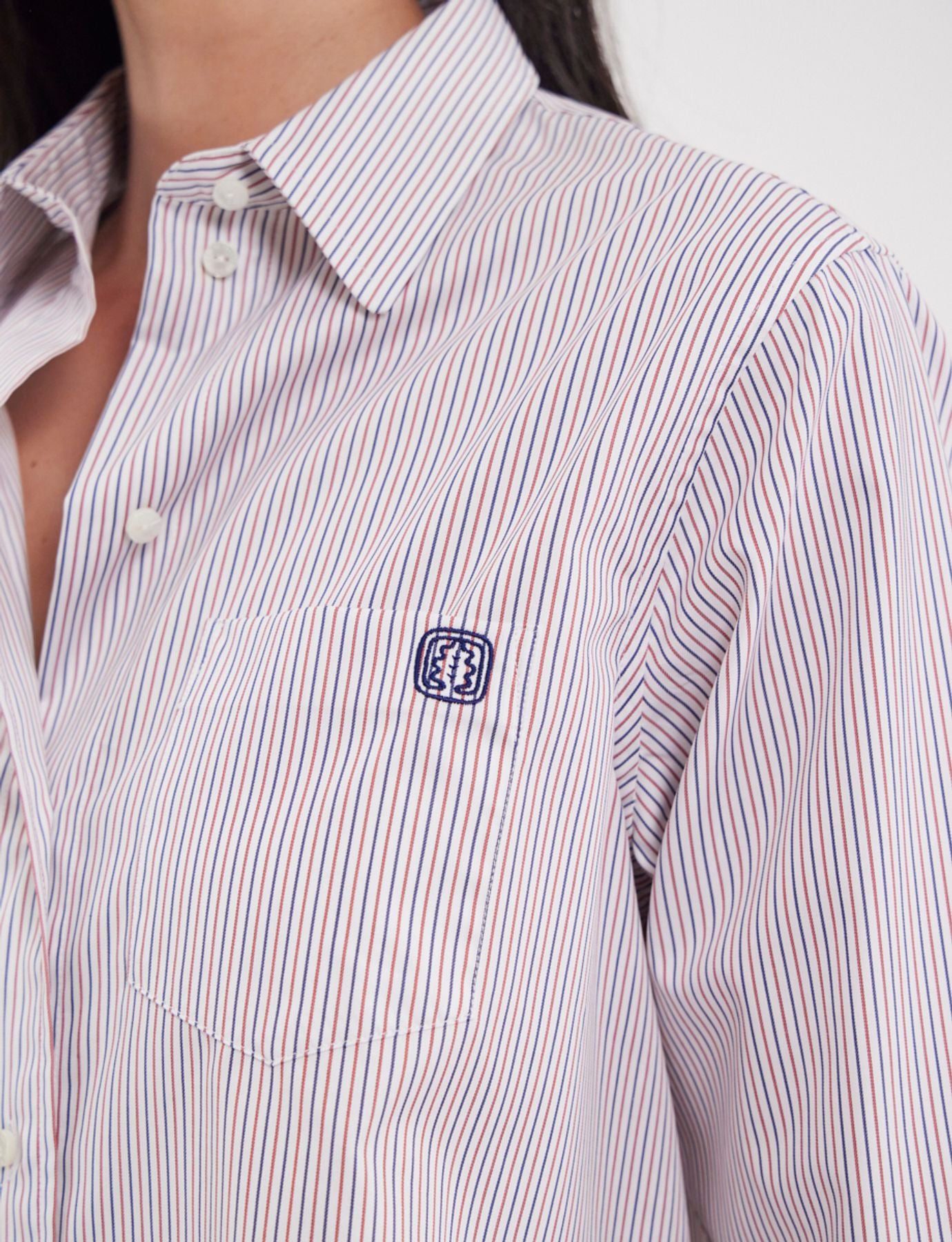 Camicia Maureen blu-bianco-rosso