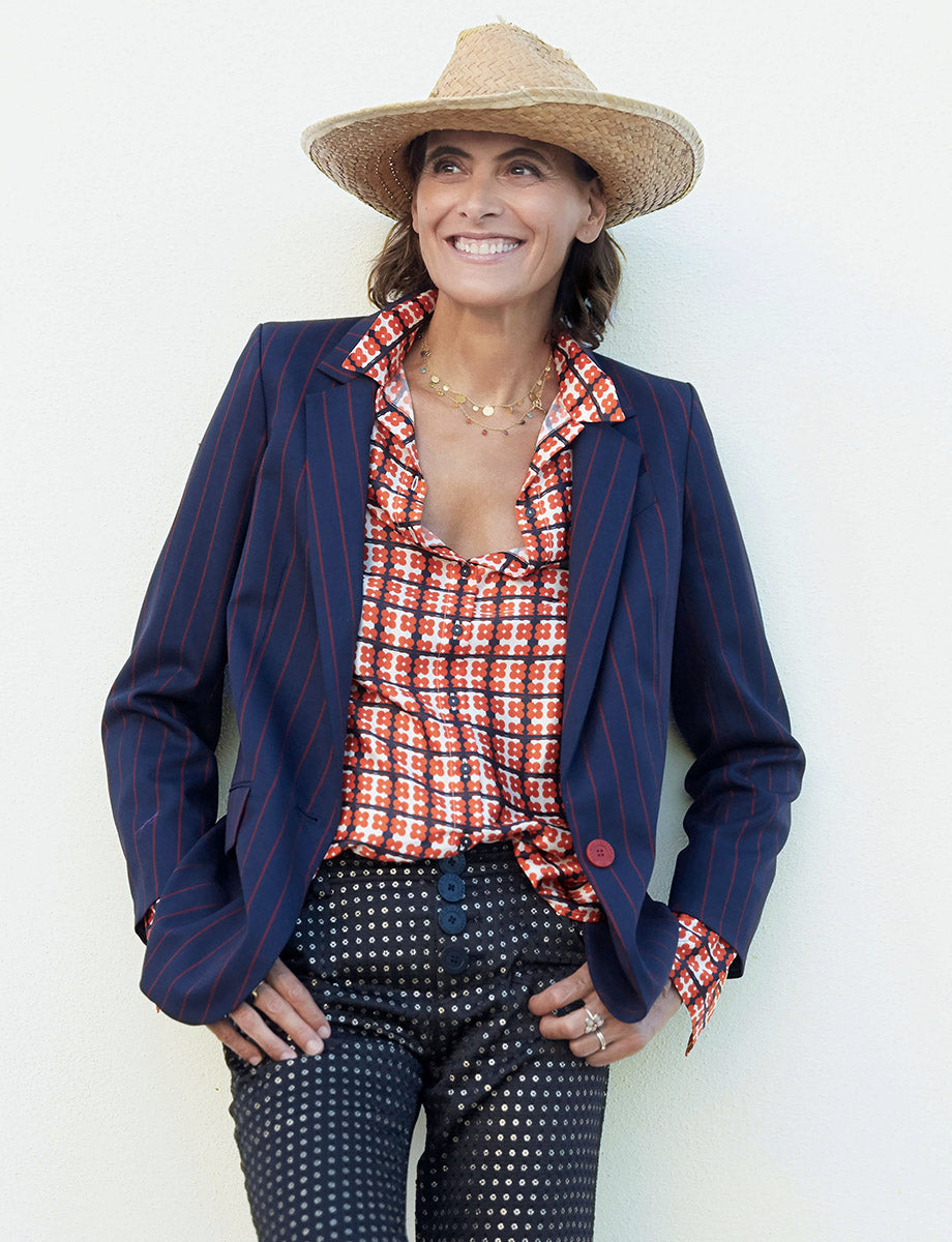 giacca-bruna-blu-righe